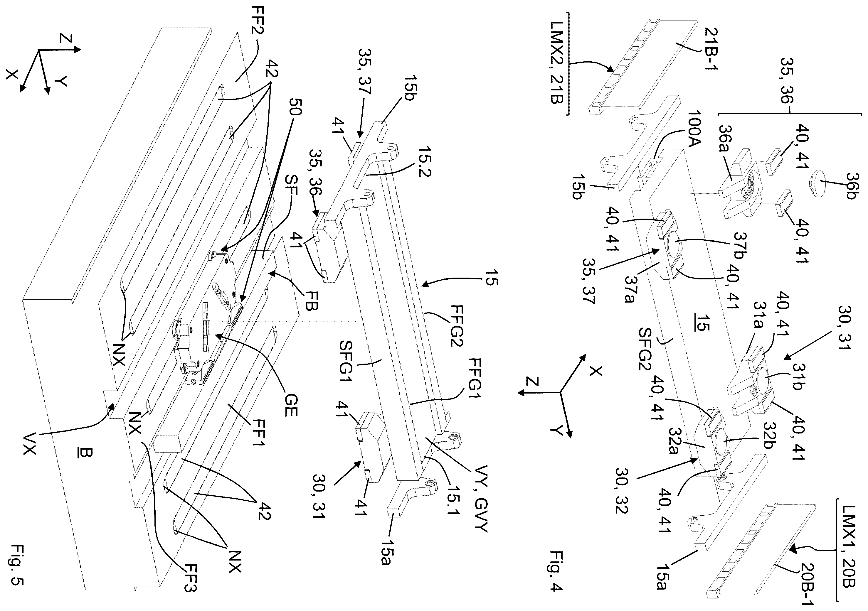 Patent US12338944 Figure 4 – Positioning device for positioning a movable element