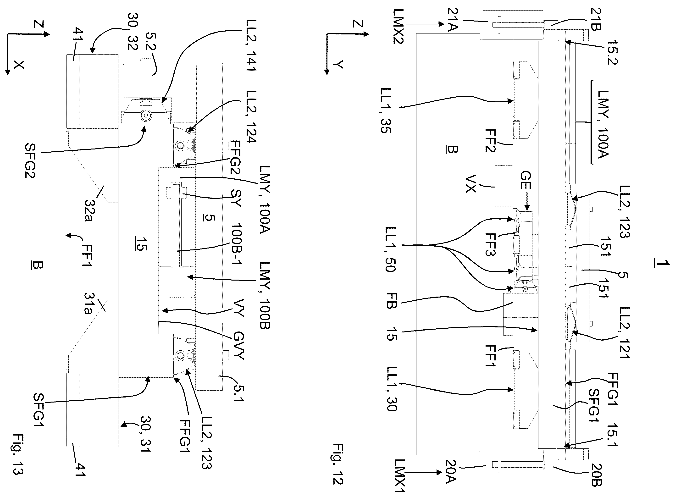 Patent US12338944 Figure 9 – Positioning device for positioning a movable element