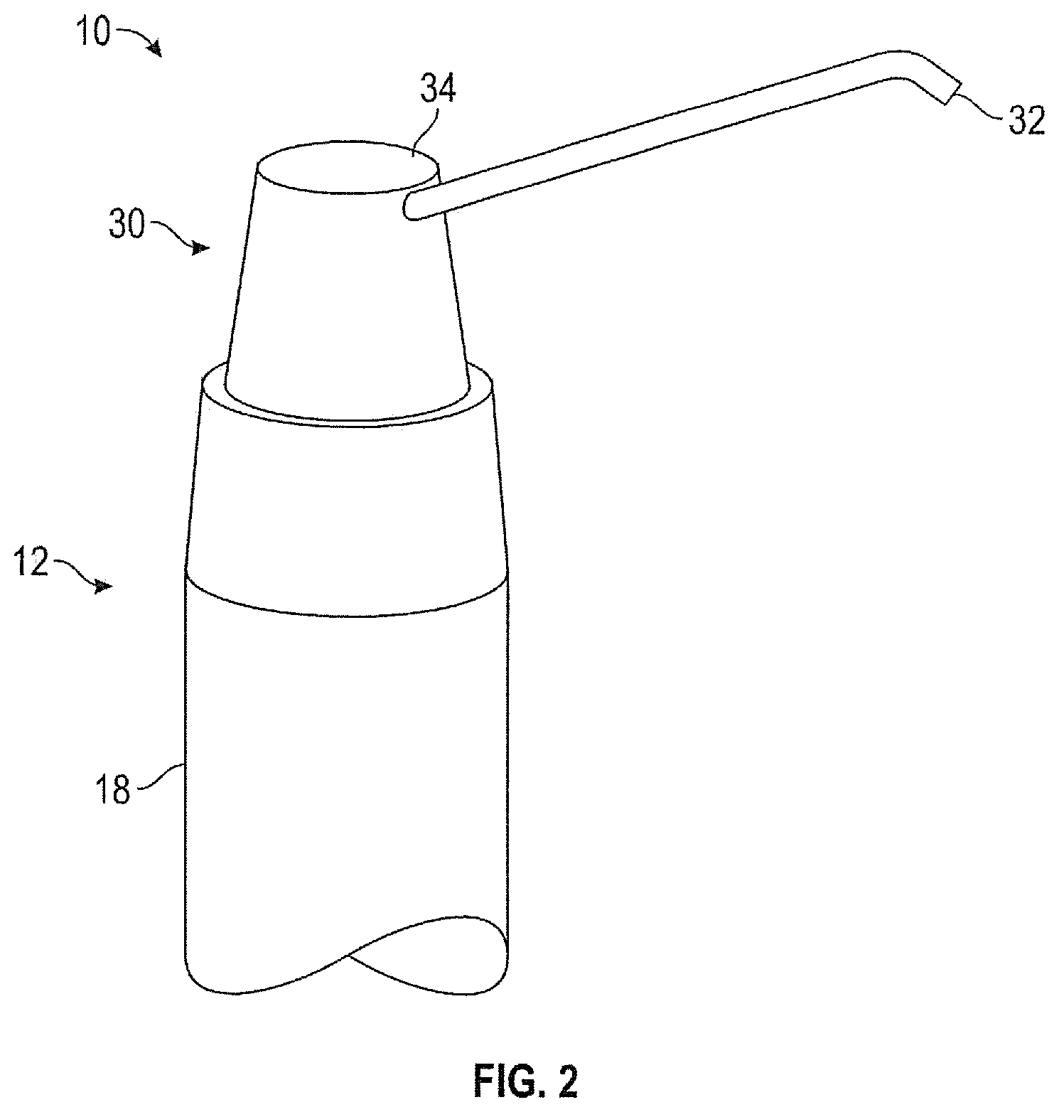 Patent US12338945 Figure 2 – Free standing stand