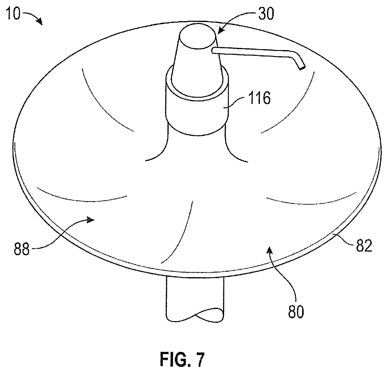 Patent US12338945 Figure 7 – Free standing stand