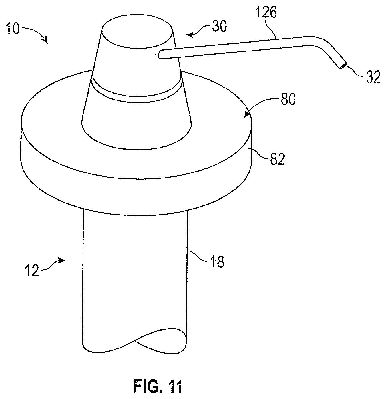Patent US12338945 Figure 11 – Free standing stand