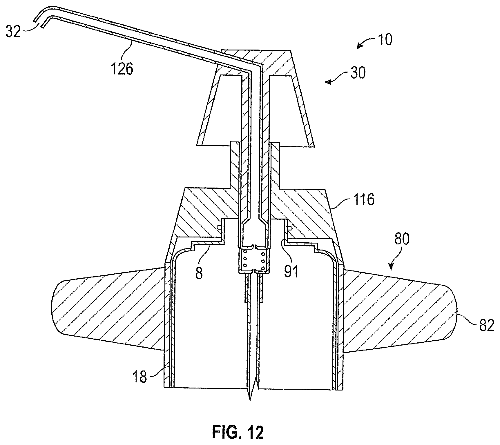 Patent US12338945 Figure 12 – Free standing stand
