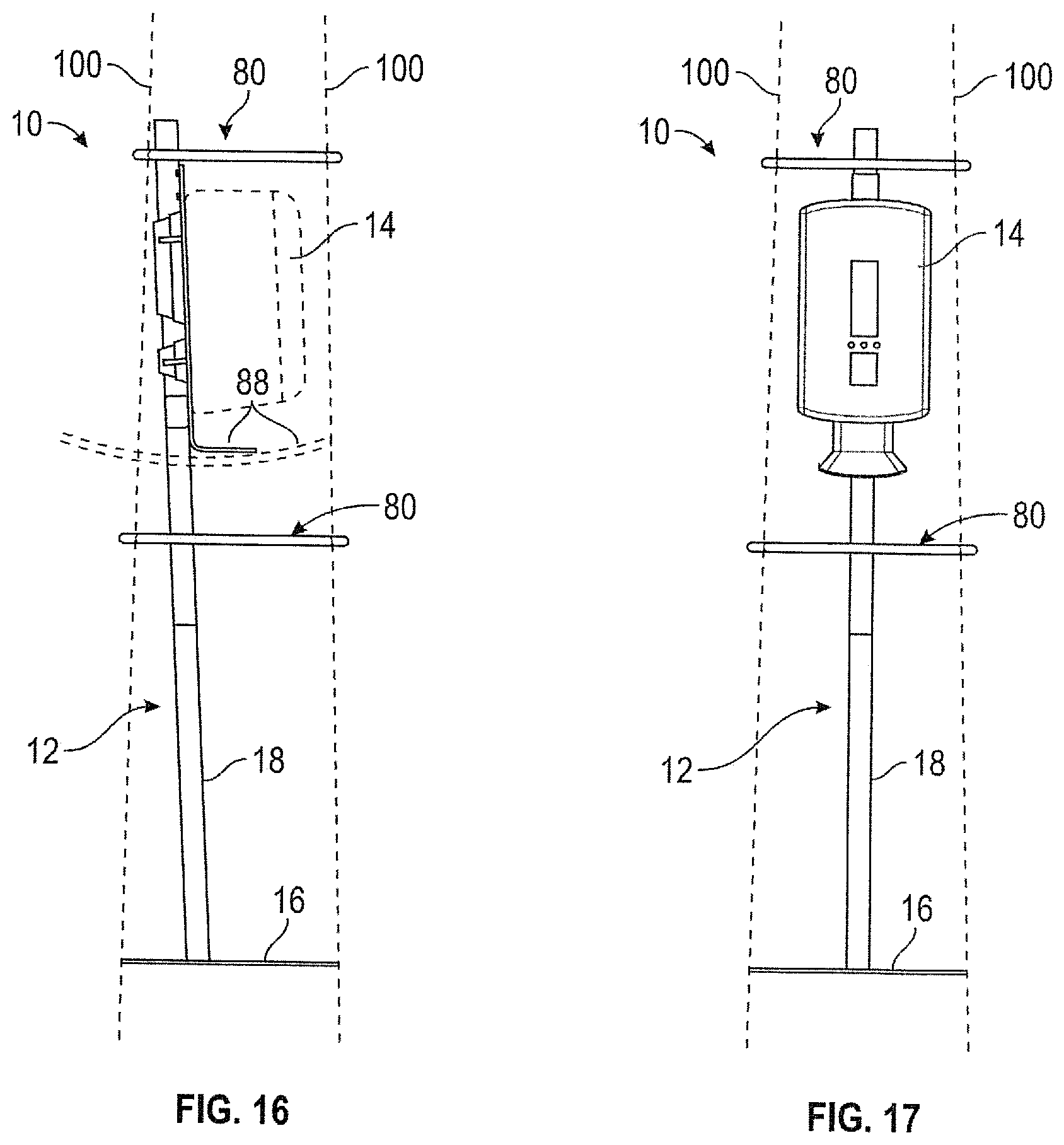Patent US12338945 Figure 16 – Free standing stand