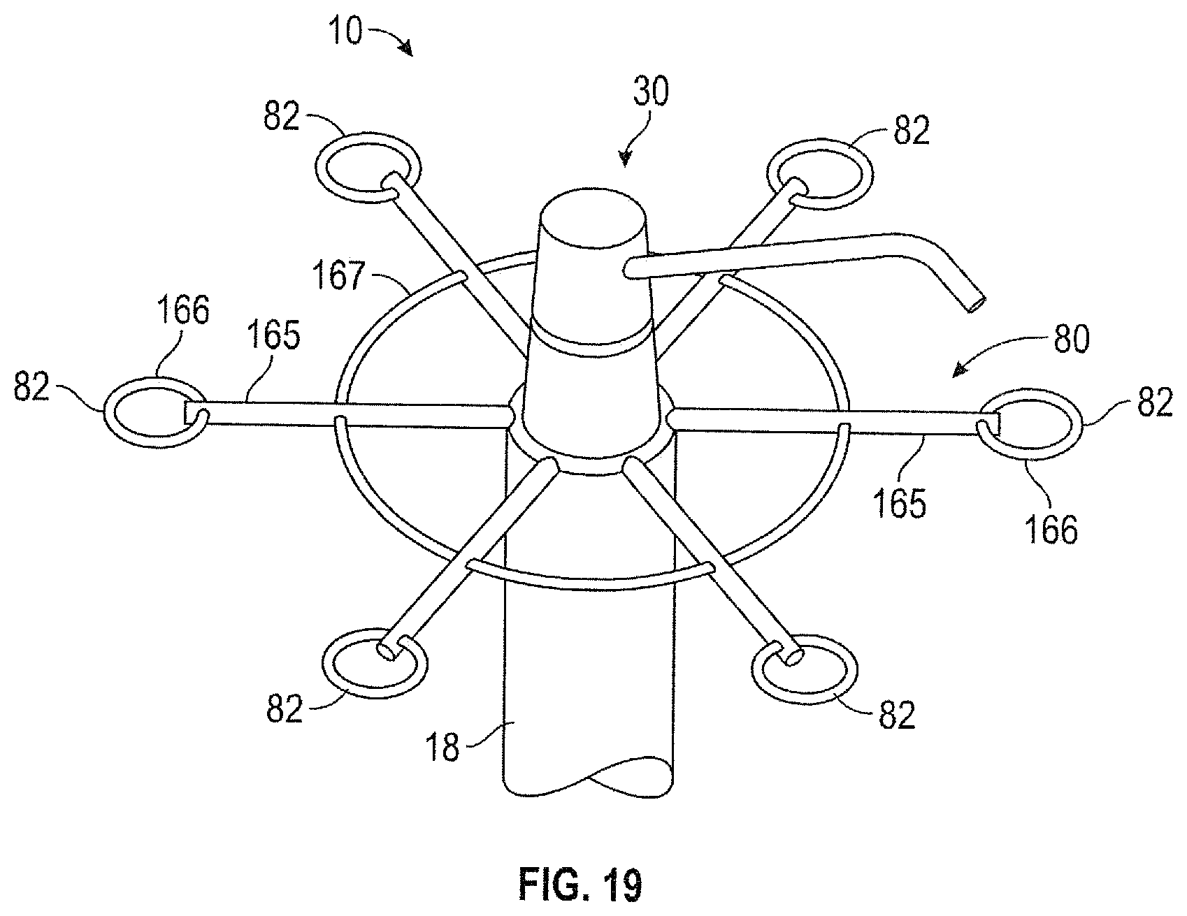 Patent US12338945 Figure 18 – Free standing stand