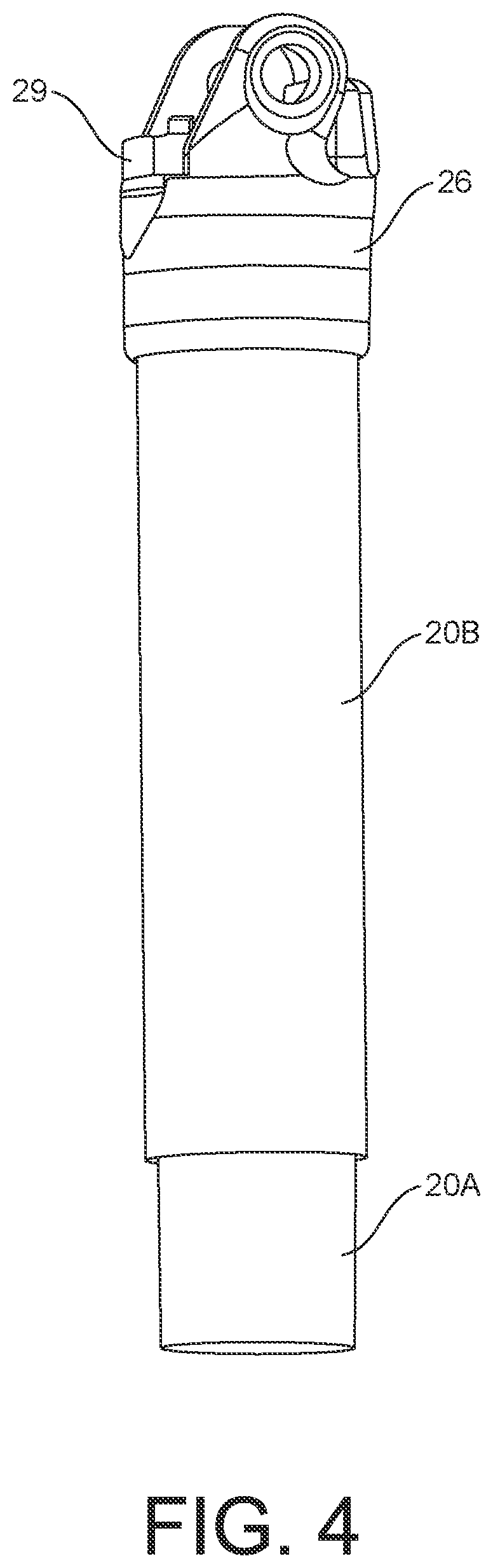 Patent US12338946 Figure 4 – Tripod with a sealed leg lock