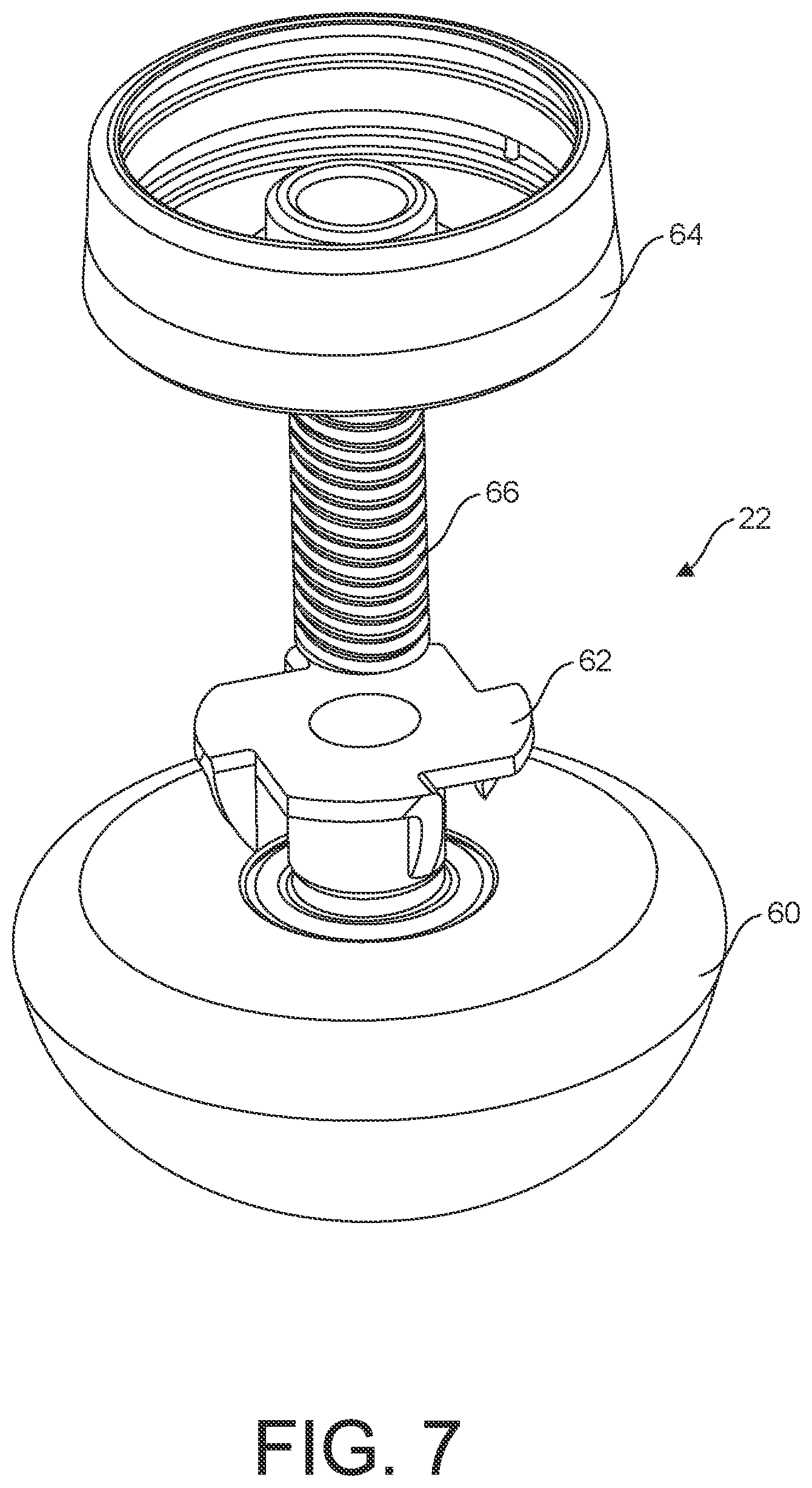 Patent US12338946 Figure 7 – Tripod with a sealed leg lock