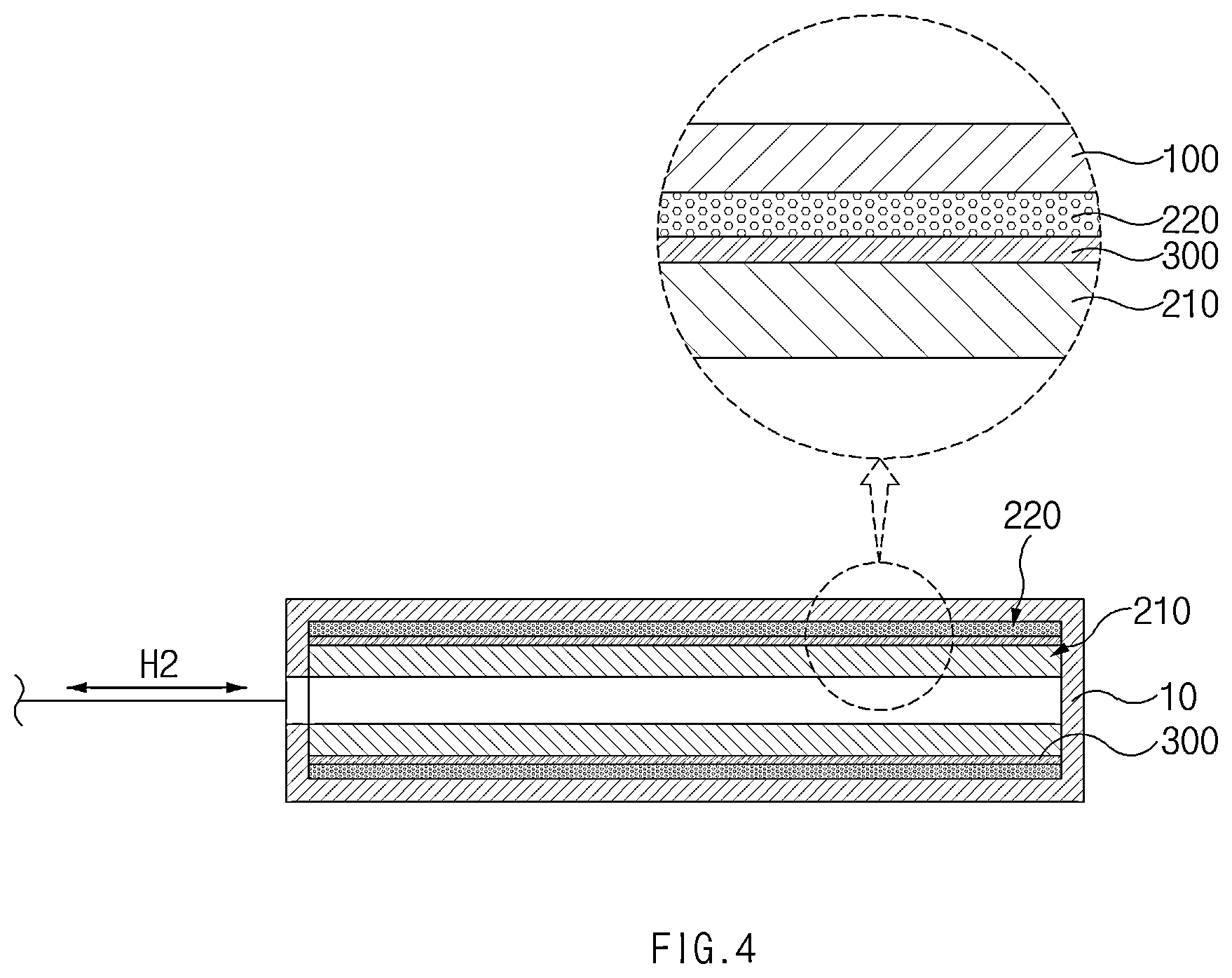 Patent US12338949 Figure 4 – Hydrogen storage device