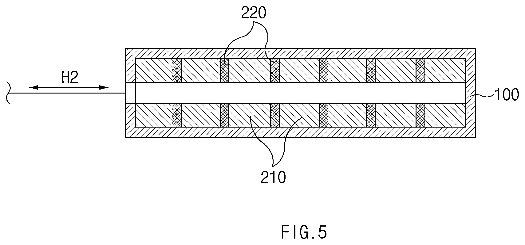 Patent US12338949 Figure 5 – Hydrogen storage device