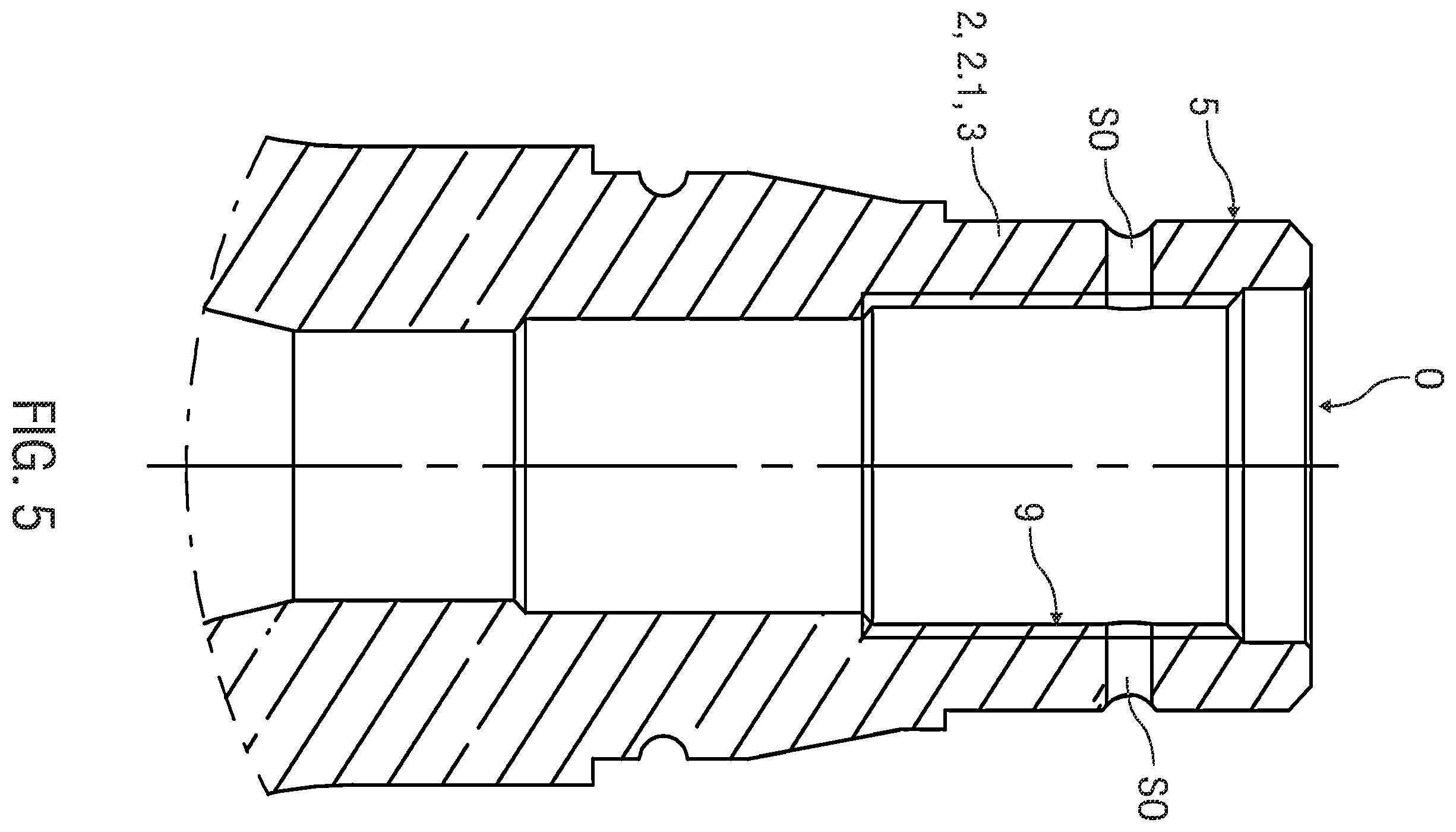 Patent US12338952 Figure 5 – Pressure vessel with multiple lateral outflow openings