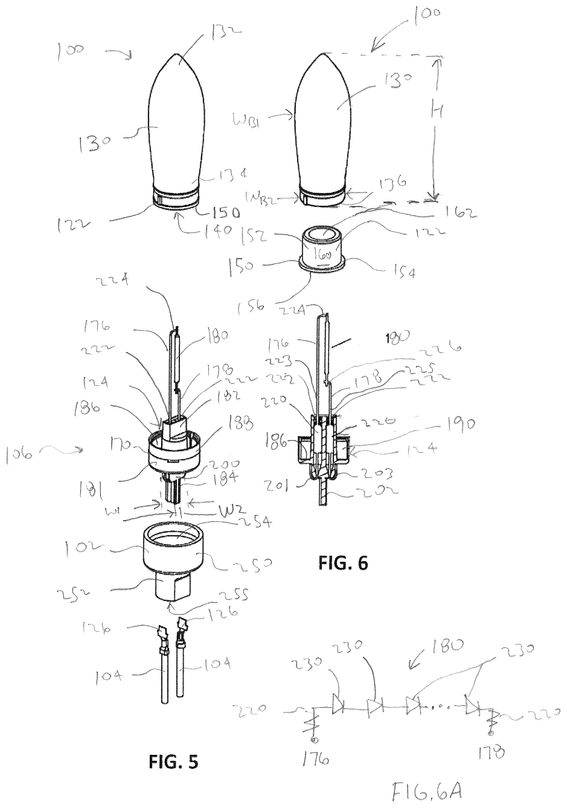 Patent US12338959 Figure 2 – Decorative lighting strings and bulbs with light-emitting diodes