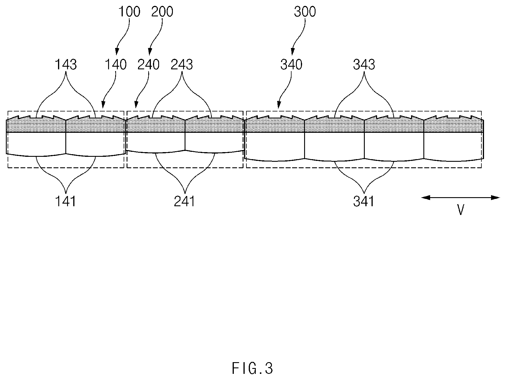 Patent US12338964 Figure 3 – Lamp for vehicle