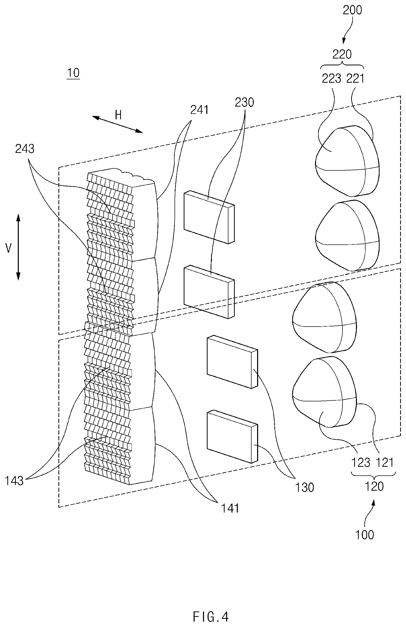 Patent US12338964 Figure 4 – Lamp for vehicle