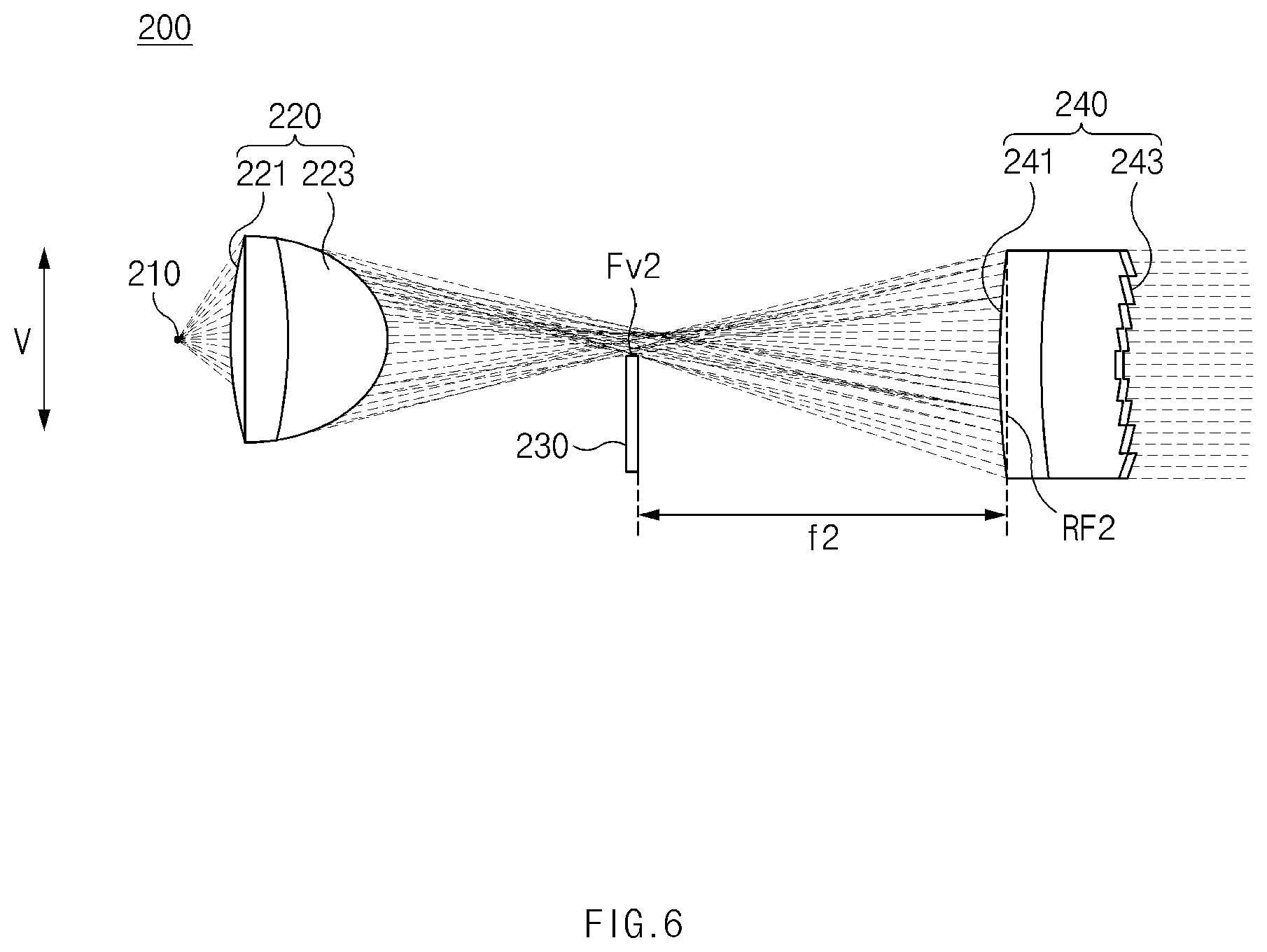 Patent US12338964 Figure 6 – Lamp for vehicle