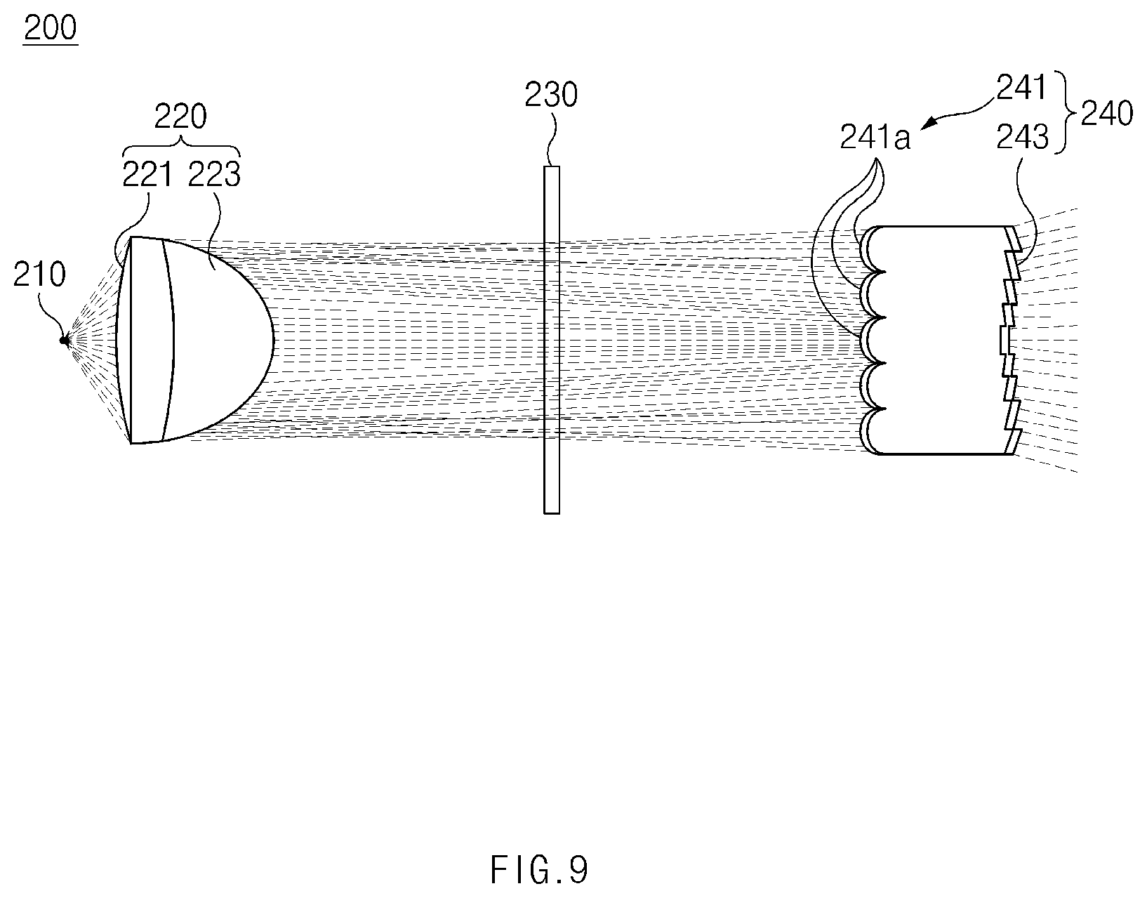 Patent US12338964 Figure 9 – Lamp for vehicle