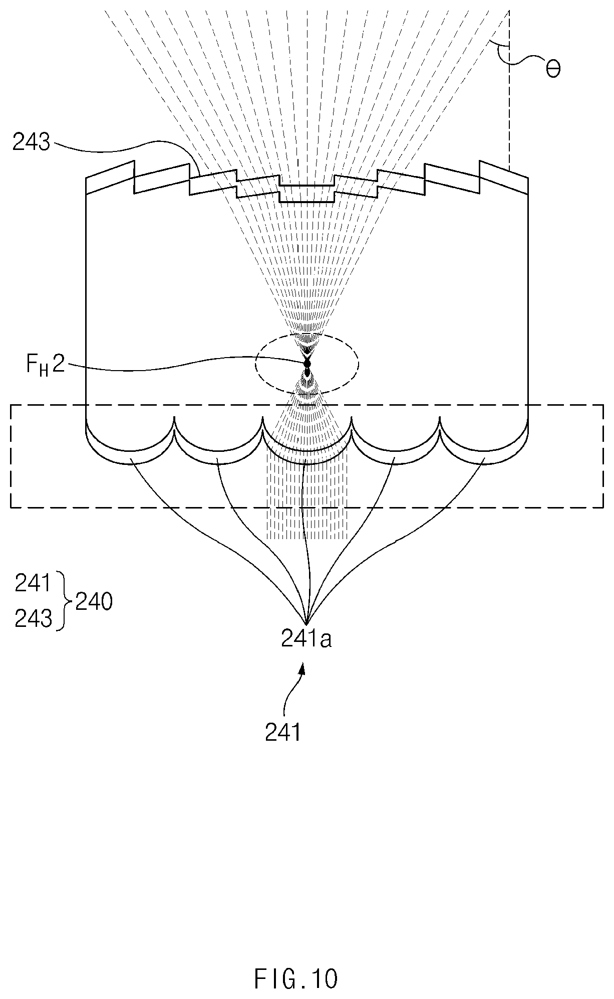 Patent US12338964 Figure 10 – Lamp for vehicle
