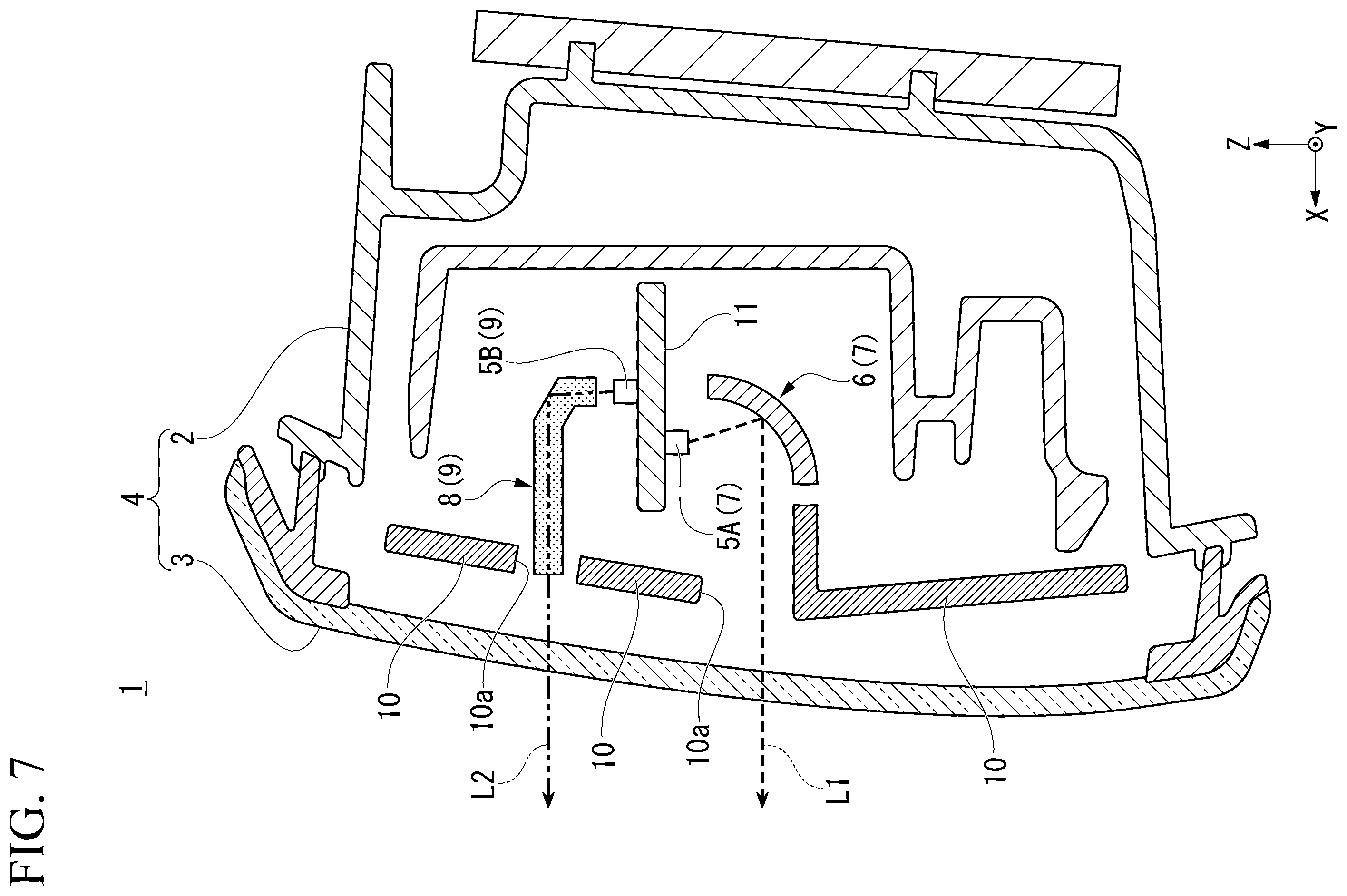 Patent US12338967 Figure 7 – Lighting tool for vehicle and vehicle rearward illumination system