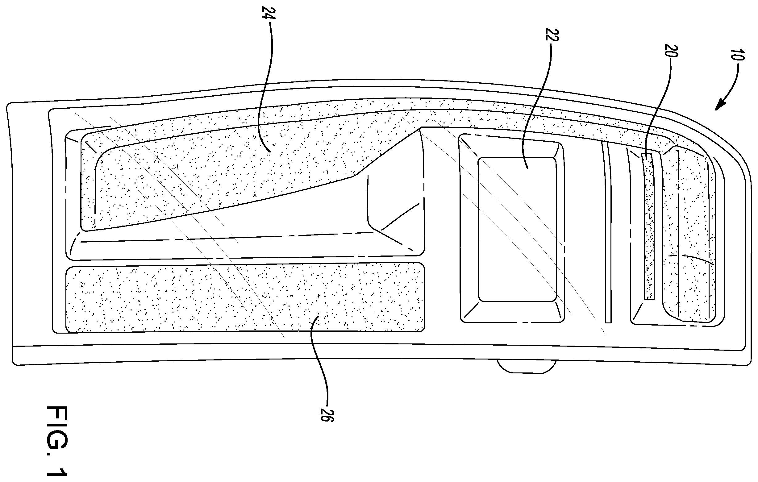 Patent US12338968 Figure 1 – Vehicle signal lighting assembly