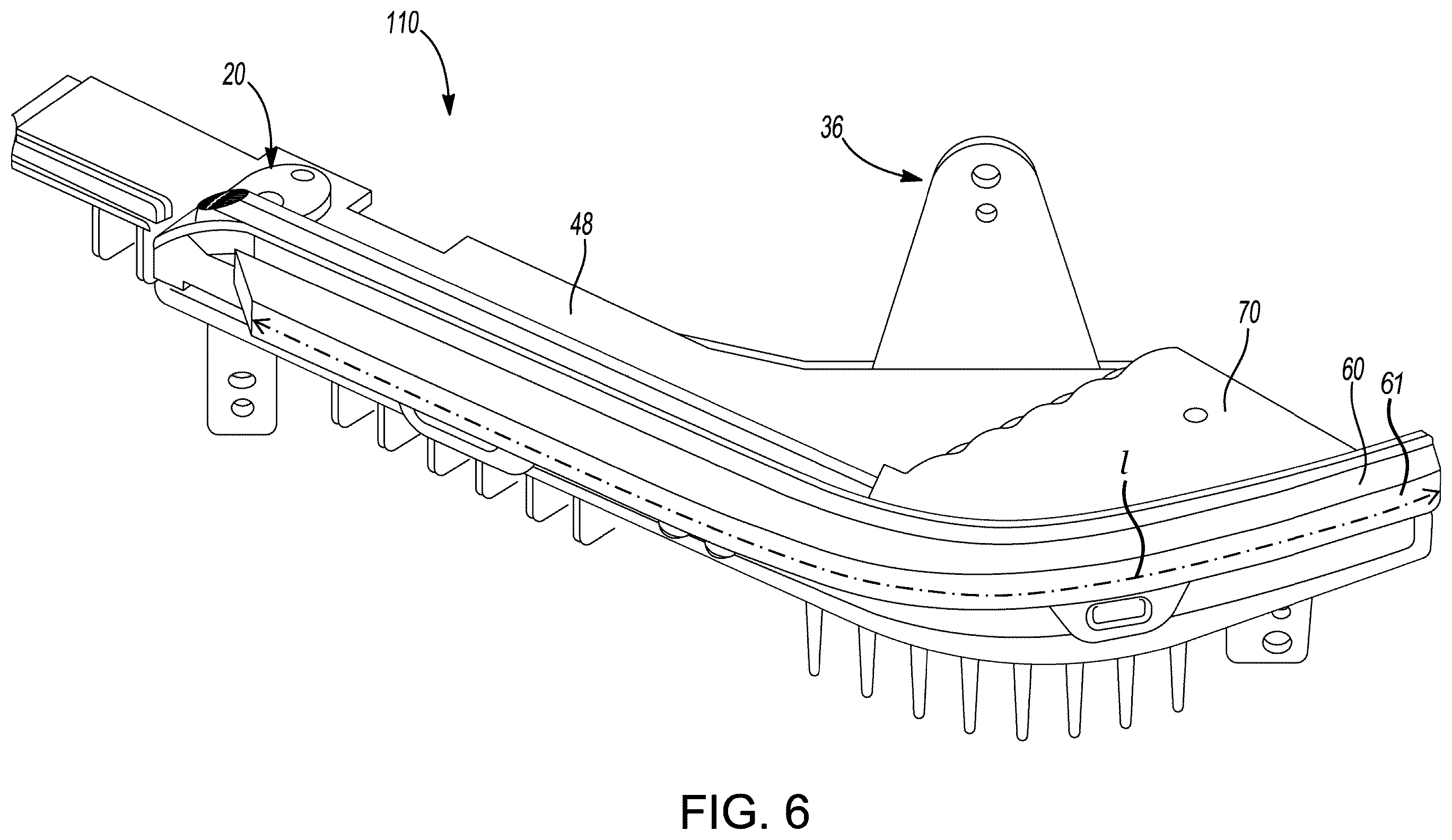 Patent US12338968 Figure 6 – Vehicle signal lighting assembly