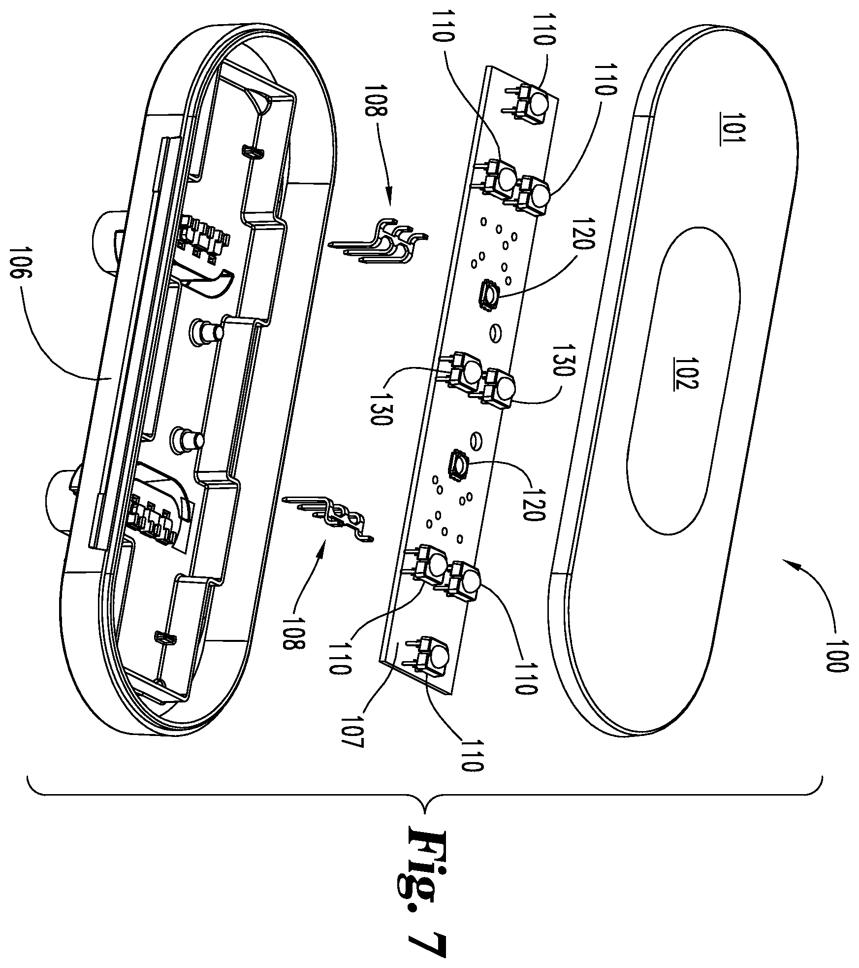 Patent US12338969 Figure 4 – Multi-colored vehicle rear lamp