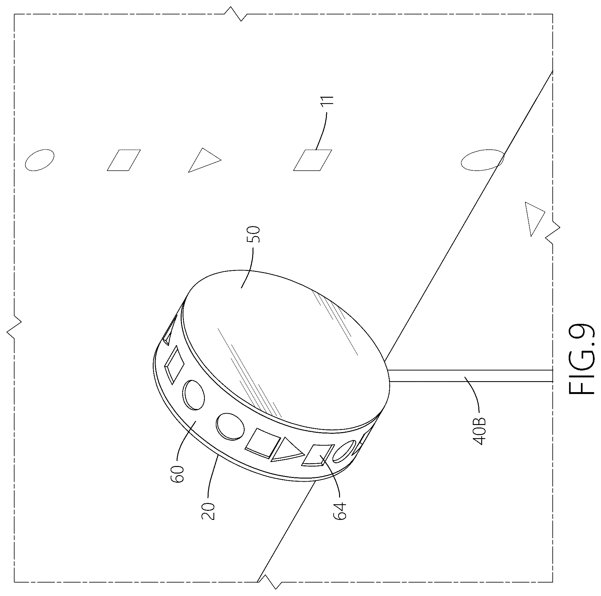 Patent US12338975 Figure 9 – Side projector light