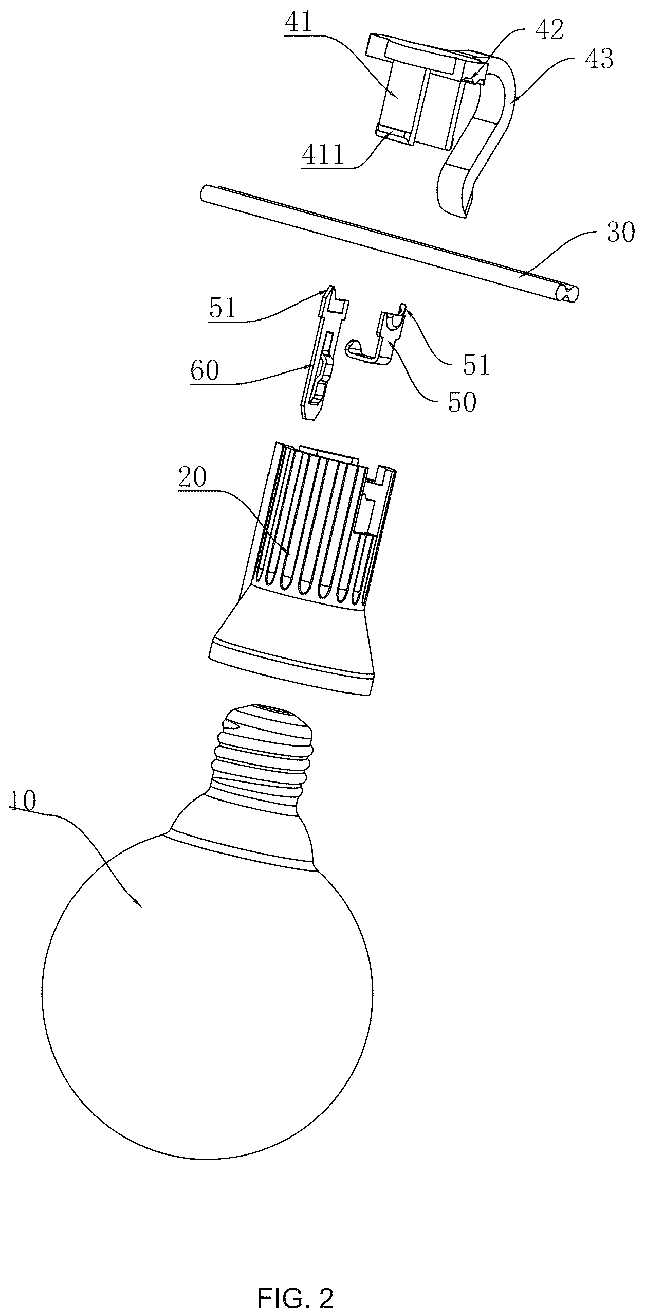 Patent US12338977 Figure 2 – String light structure