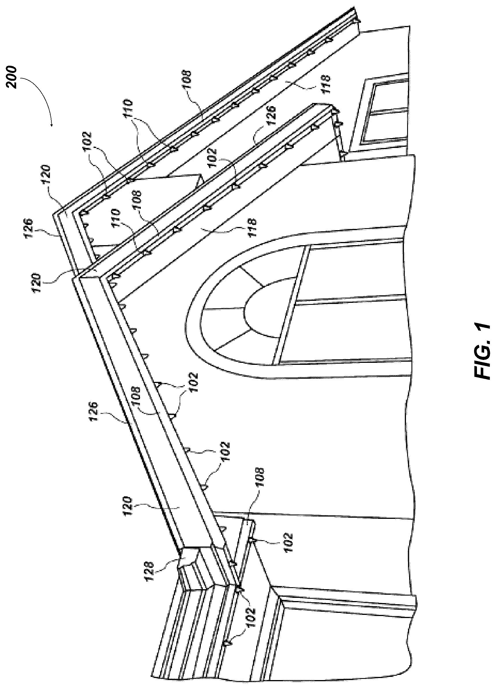 Patent US12338978 Figure 1 – Track lighting system and luminaire with multiple LEDs