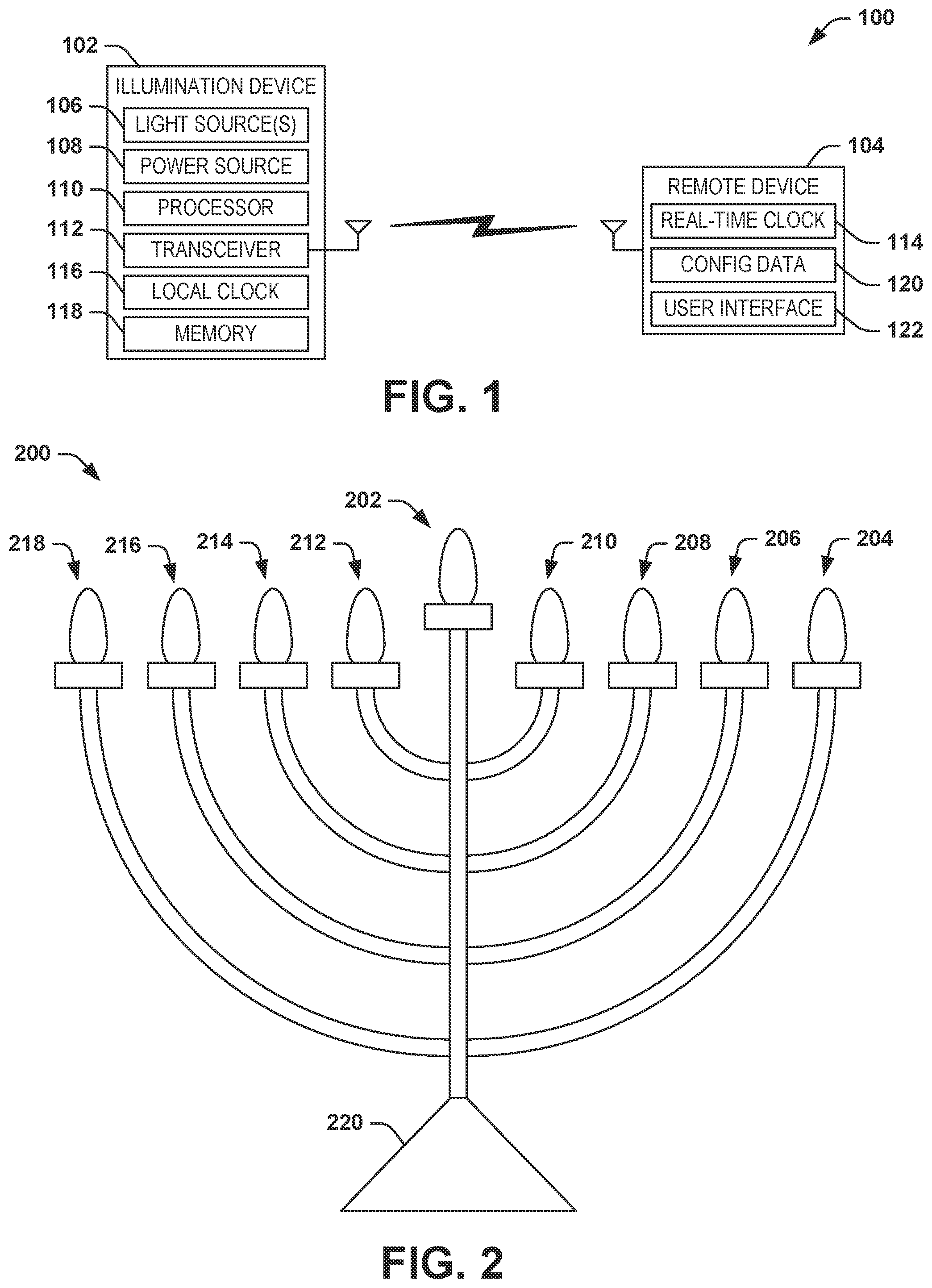 Patent US12338983 Figure 1 – Configurable illumination device