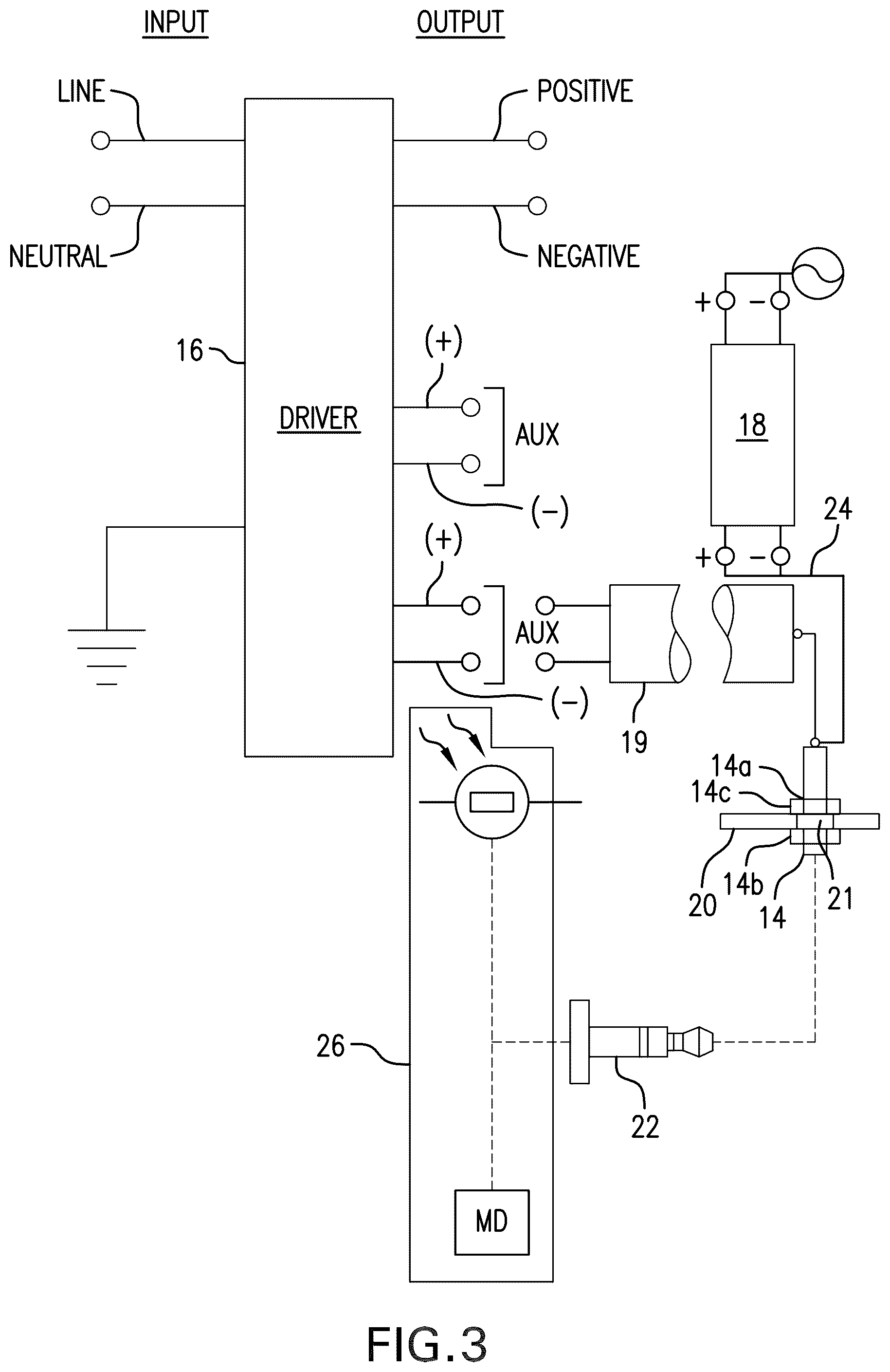Patent US12338984 Figure 2 – Solid-state lighting fixtures with socket connections for accessories and accessories for use therewith