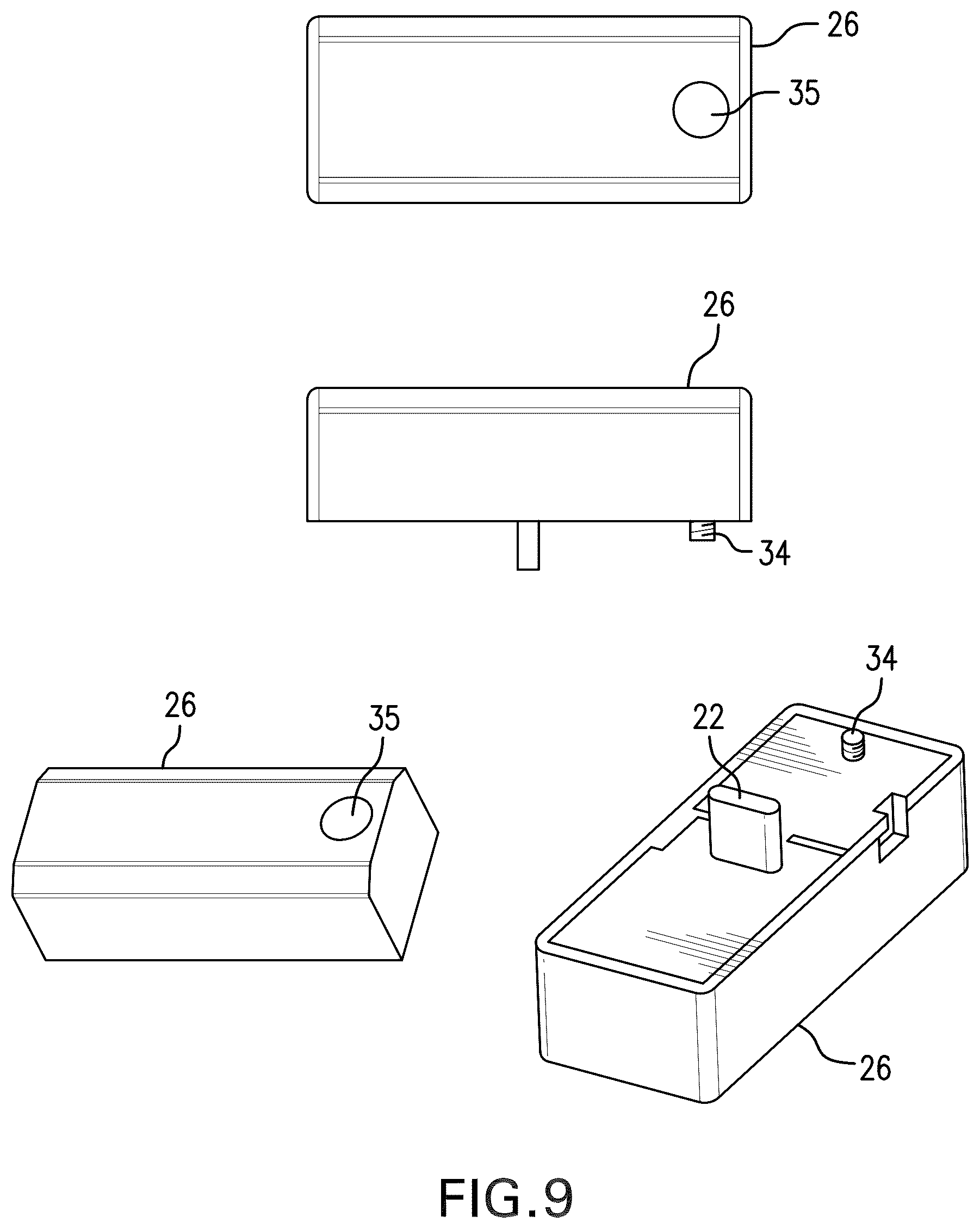 Patent US12338984 Figure 8 – Solid-state lighting fixtures with socket connections for accessories and accessories for use therewith
