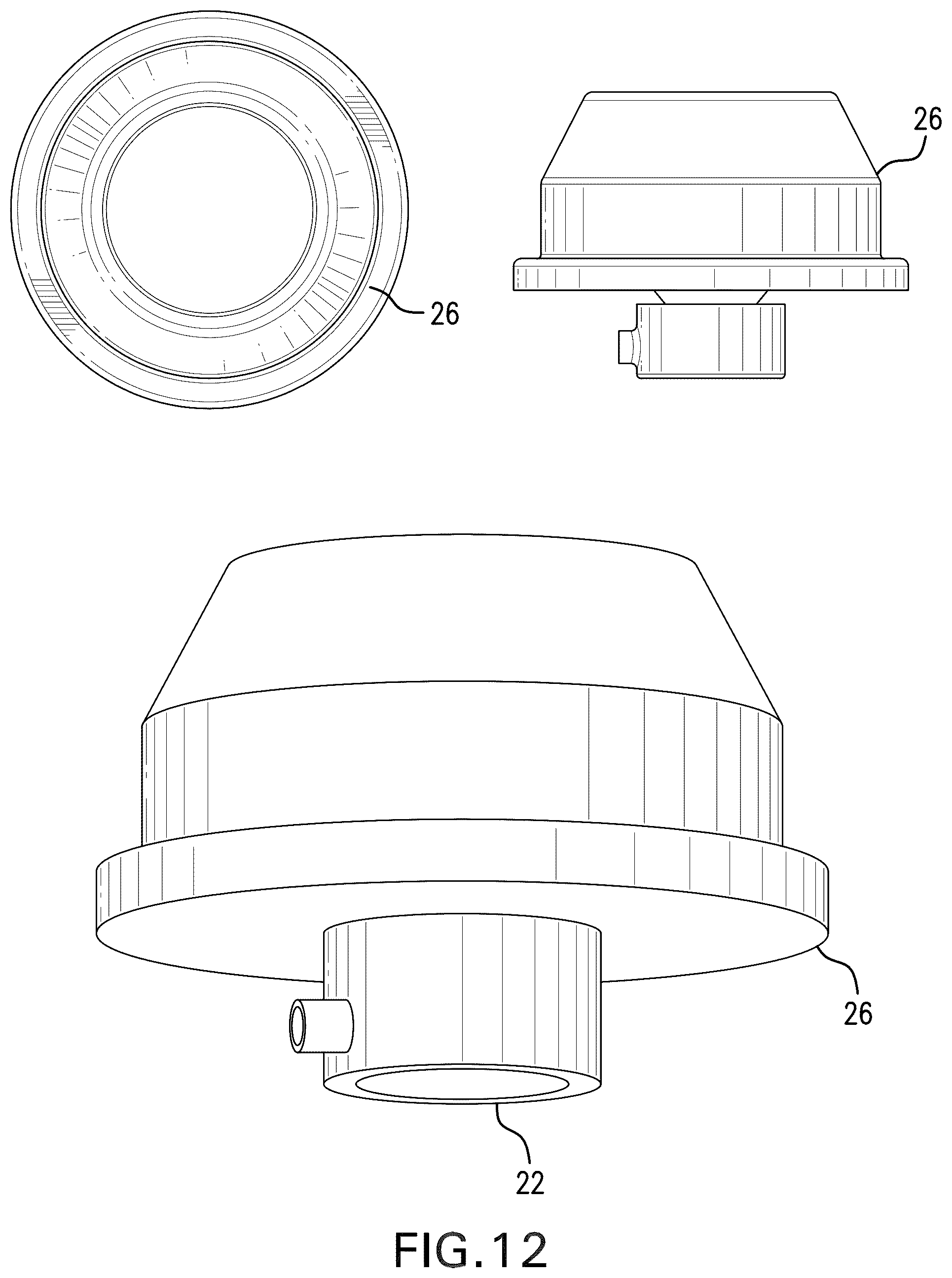 Patent US12338984 Figure 11 – Solid-state lighting fixtures with socket connections for accessories and accessories for use therewith