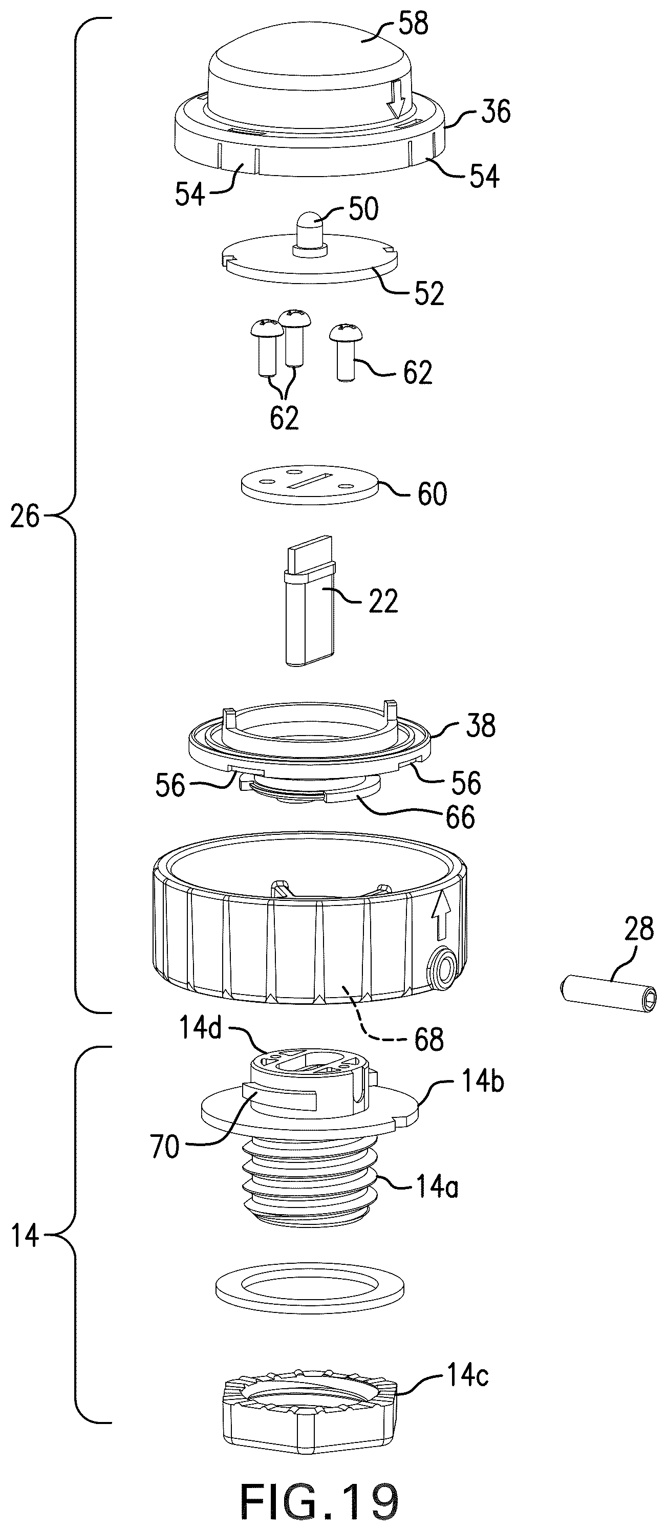 Patent US12338984 Figure 18 – Solid-state lighting fixtures with socket connections for accessories and accessories for use therewith
