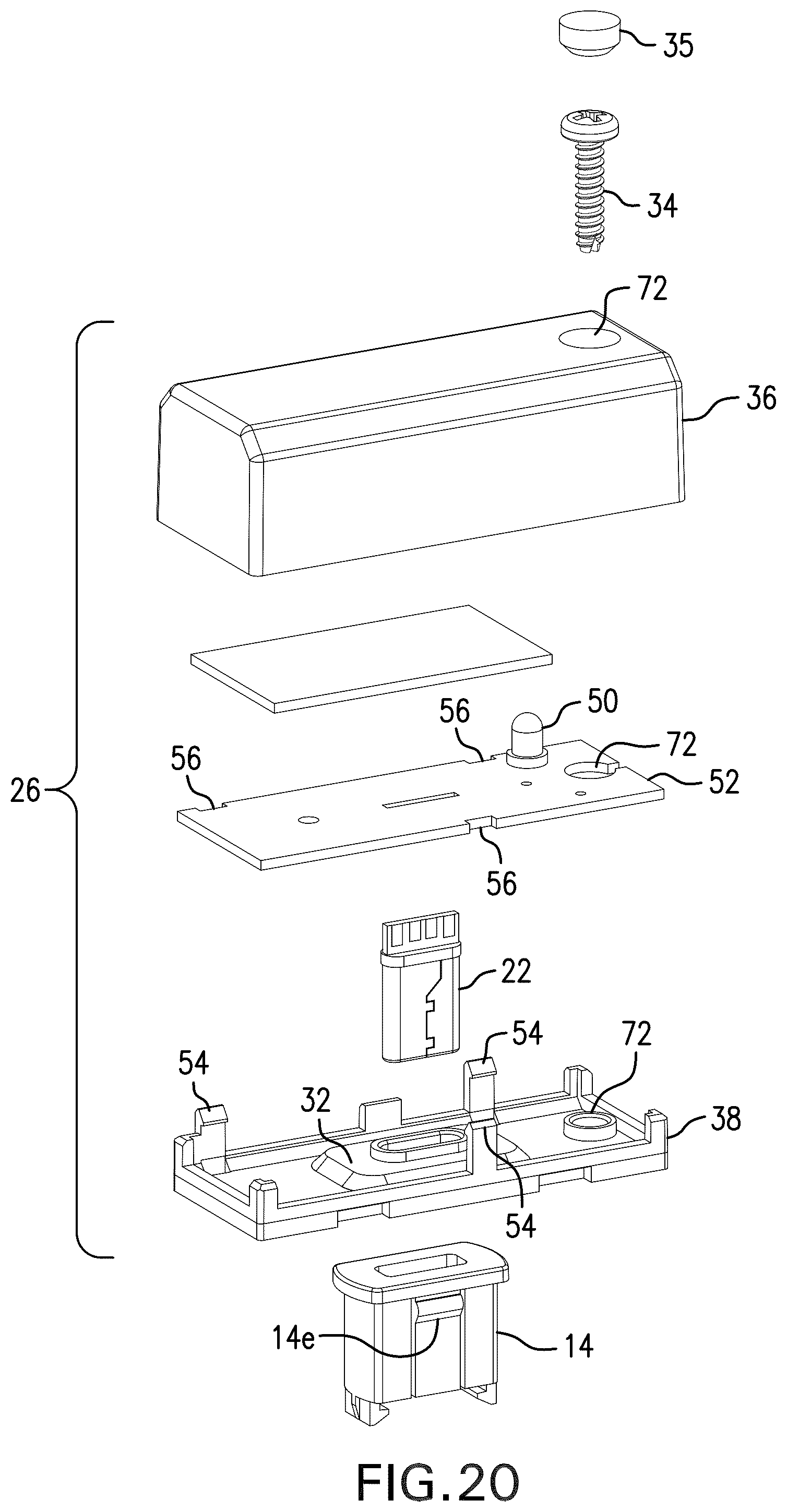 Patent US12338984 Figure 19 – Solid-state lighting fixtures with socket connections for accessories and accessories for use therewith