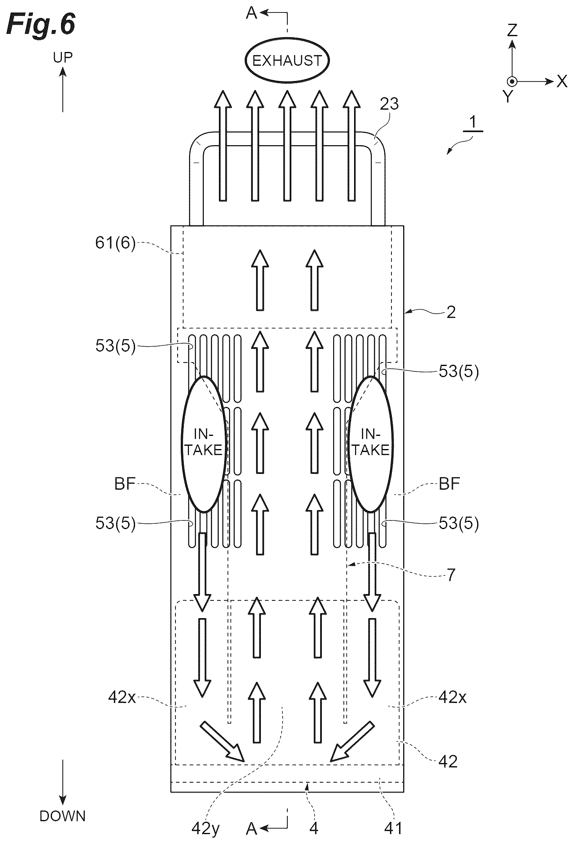 Patent US12338987 Figure 6 – Heatsink, active energy irradiation device, and active energy irradiation system