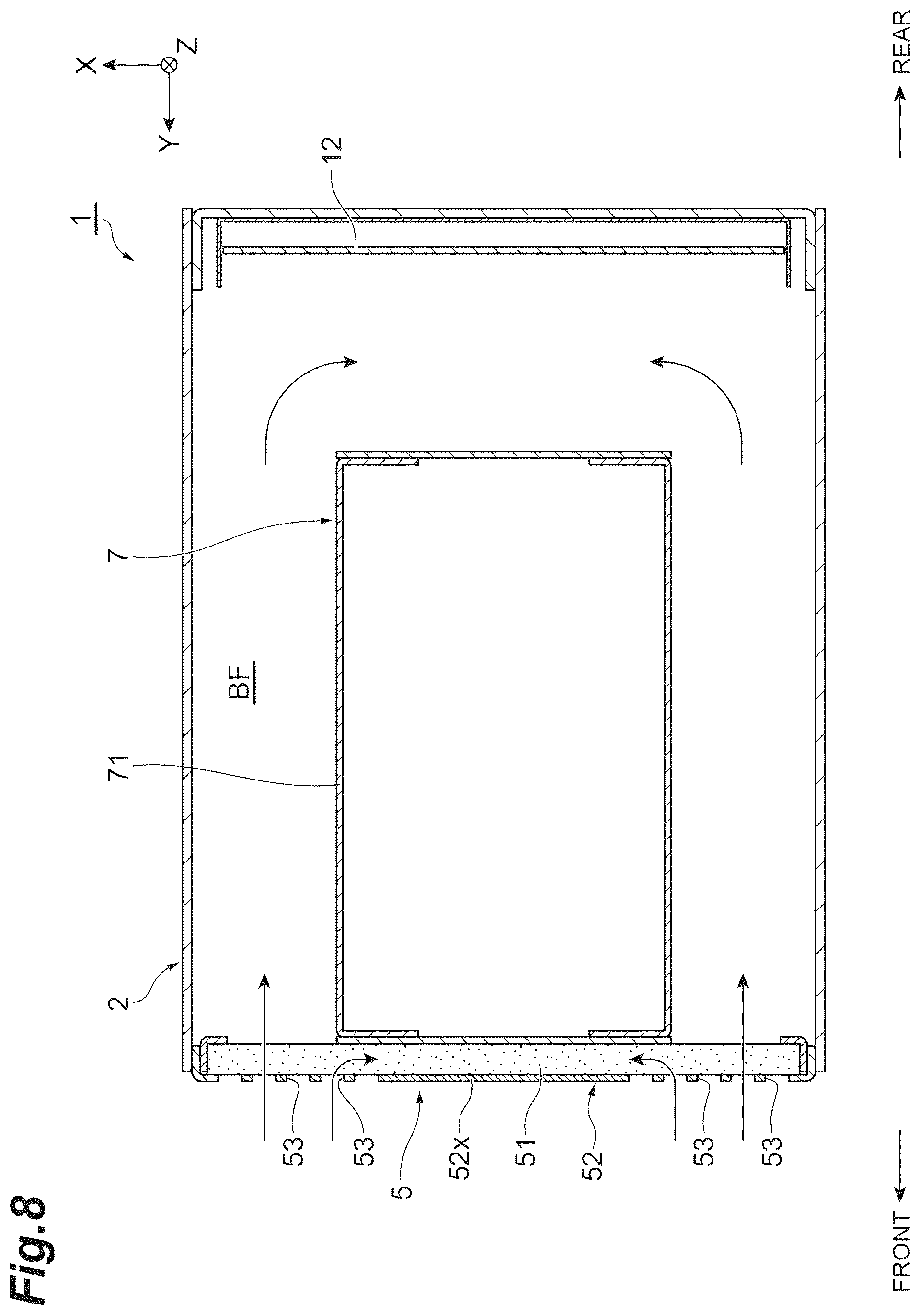 Patent US12338987 Figure 8 – Heatsink, active energy irradiation device, and active energy irradiation system