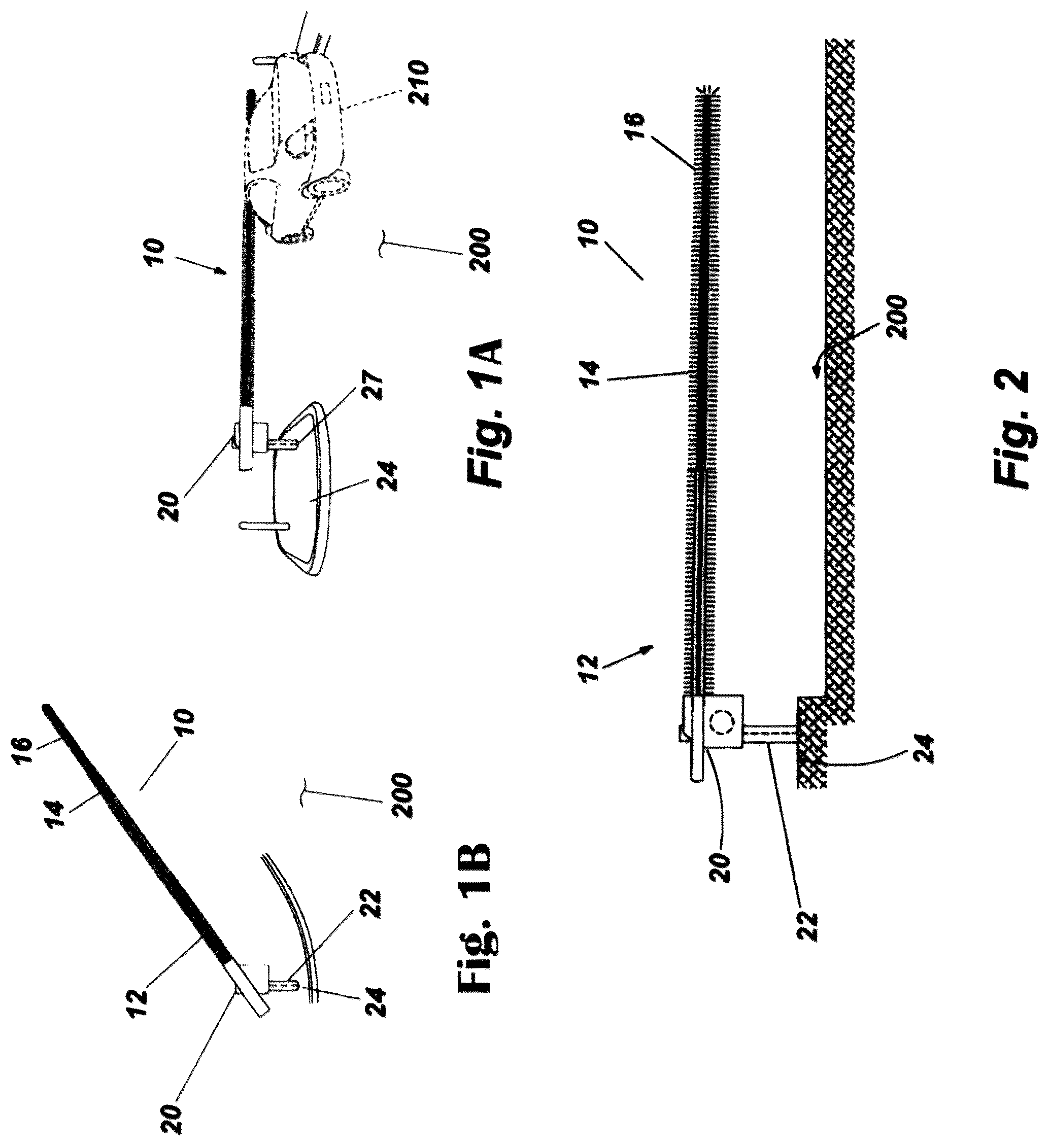 Patent US12338988 Figure 1 – Telescopic vehicle barrier with illumination strip