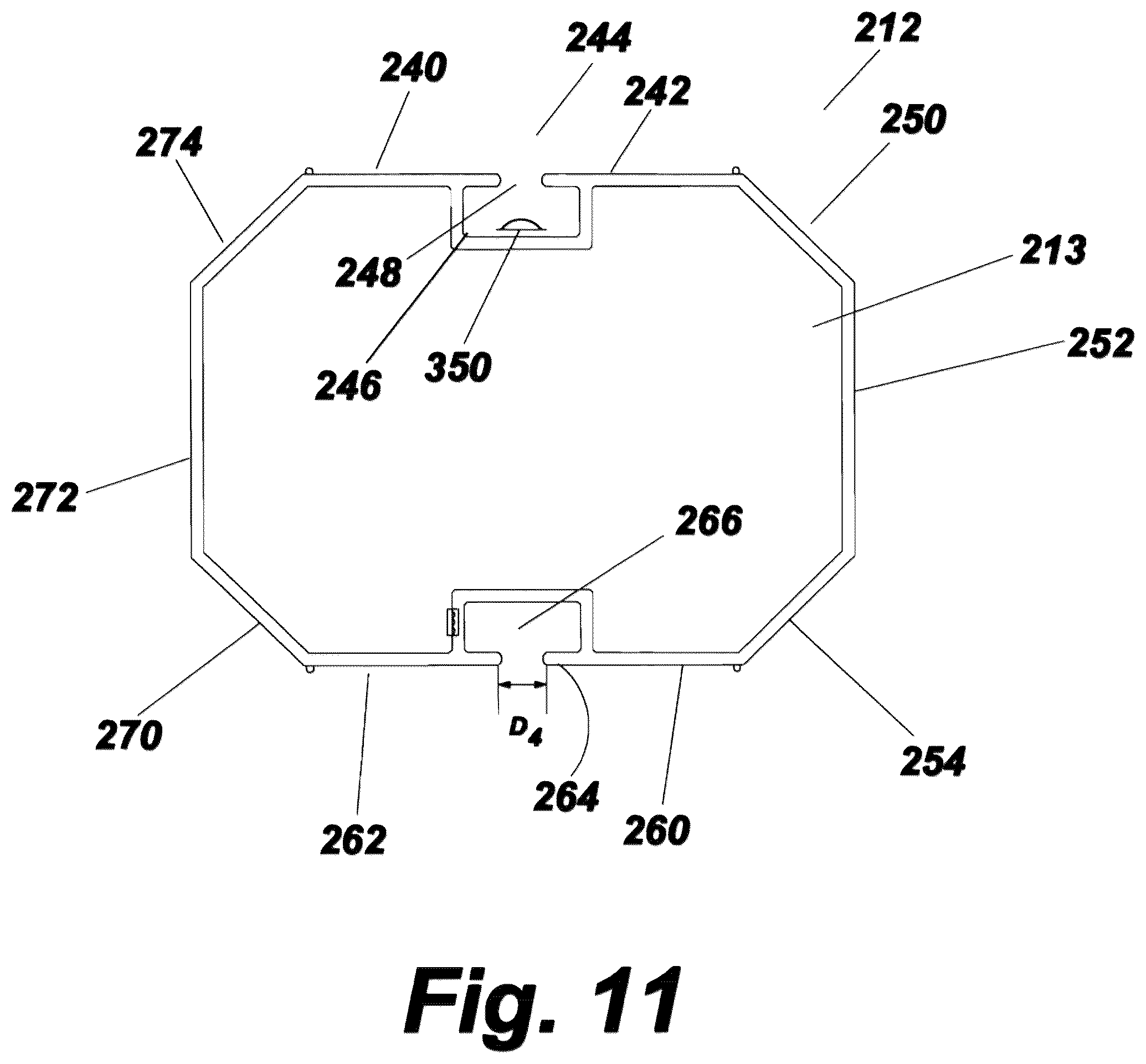 Patent US12338988 Figure 8 – Telescopic vehicle barrier with illumination strip