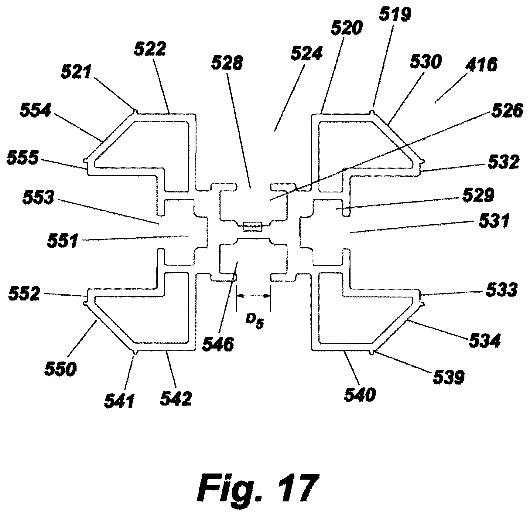Patent US12338988 Figure 14 – Telescopic vehicle barrier with illumination strip