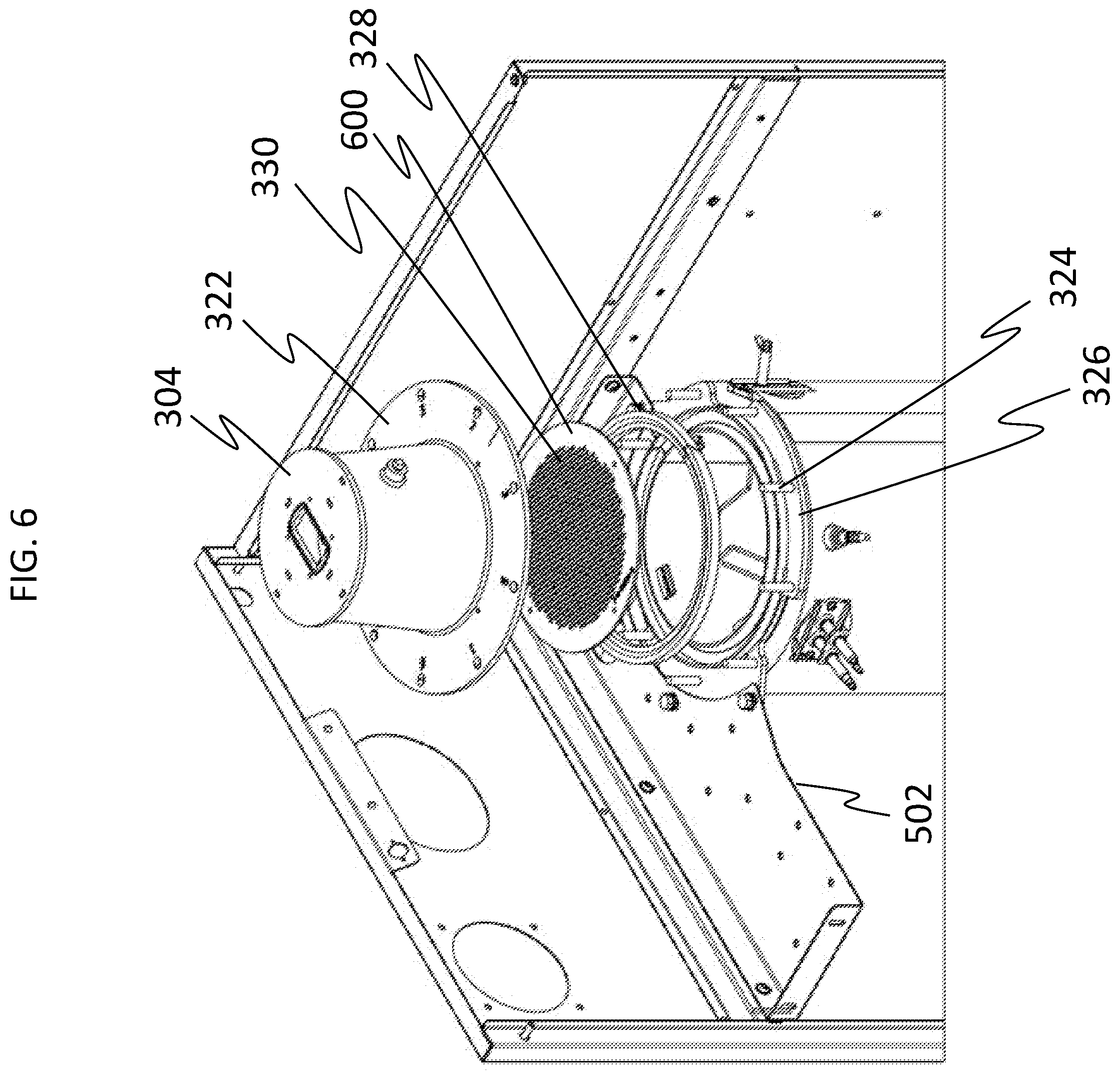 Patent US12338993 Figure 6 – Compact flat plate premix fuel combustion system, and fluid heating system and packaged burner system including the same