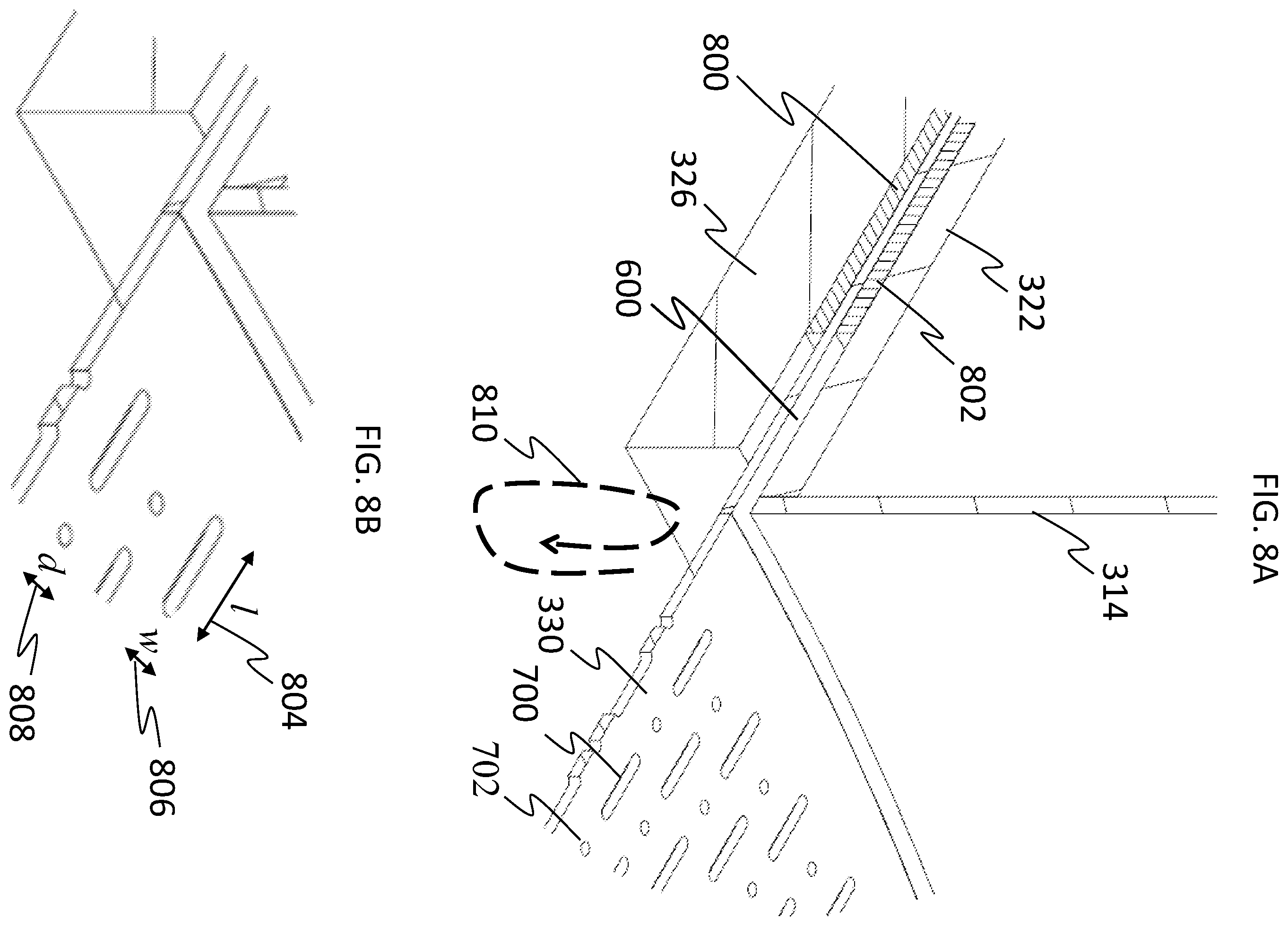 Patent US12338993 Figure 8 – Compact flat plate premix fuel combustion system, and fluid heating system and packaged burner system including the same