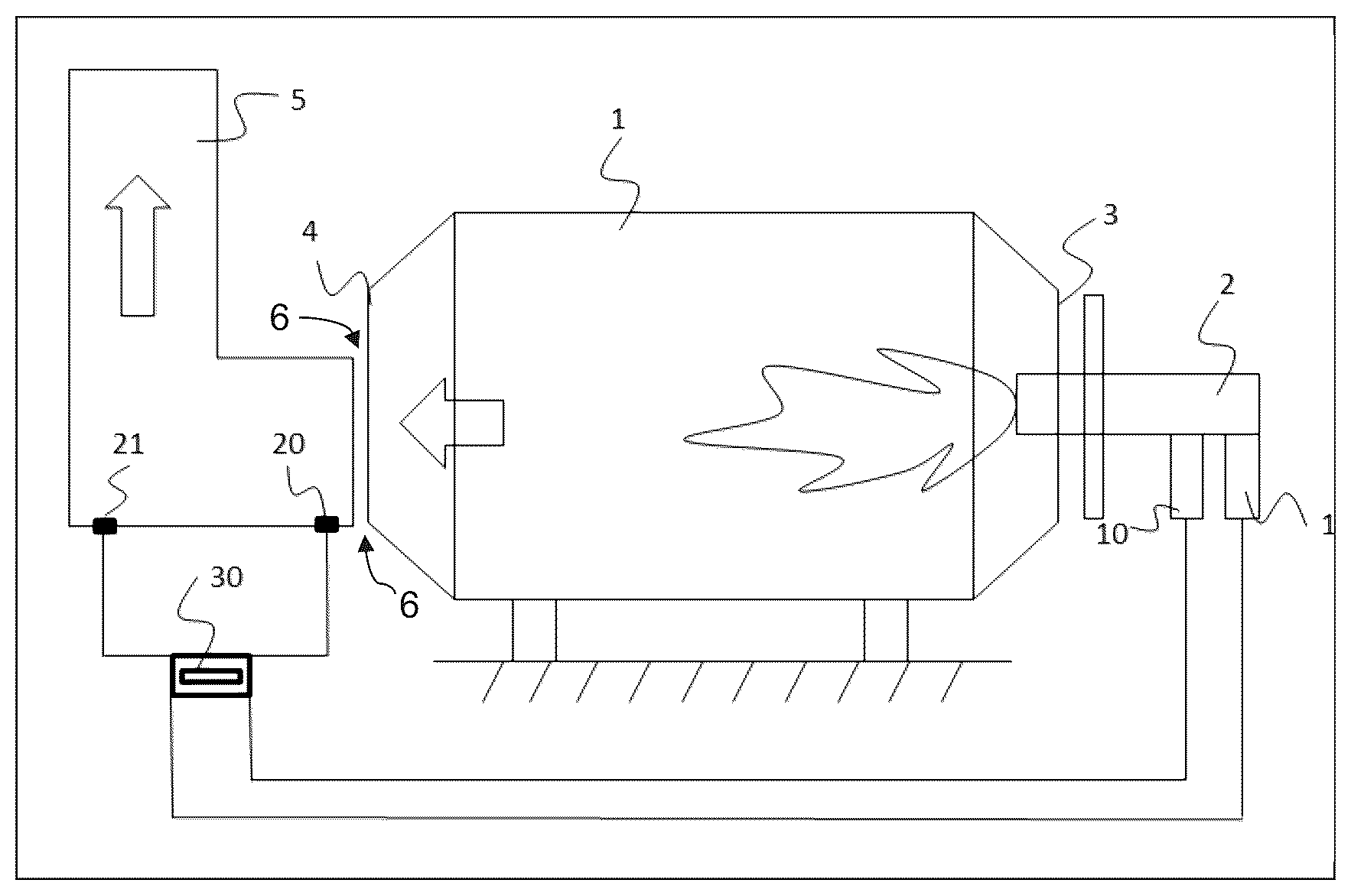 Patent US12338997 Figure 1 – Apparatus and method capable of monitoring and adjusting in-furnace combustion conditions in real time