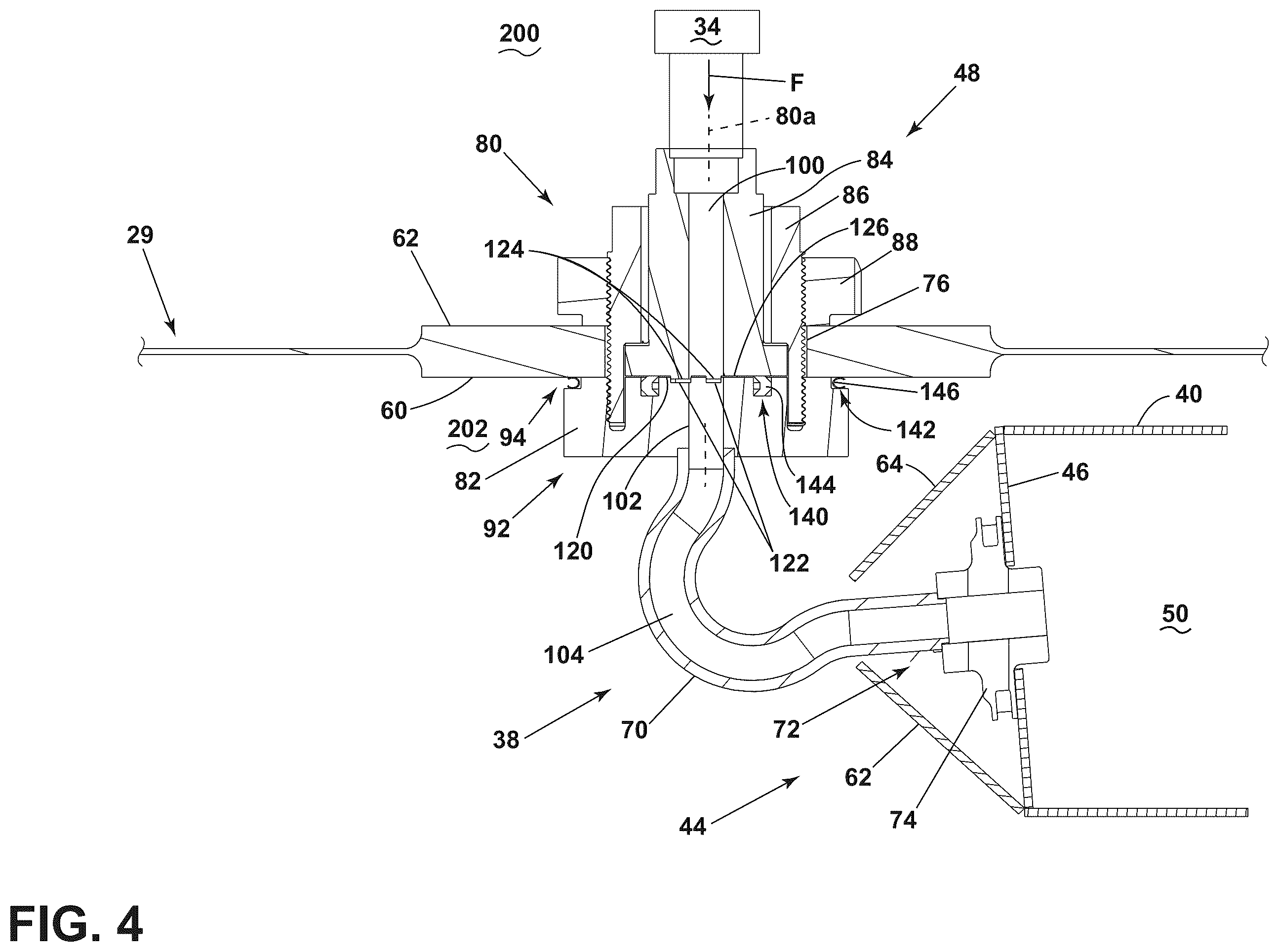 Patent US12339003 Figure 4 – Gas turbine engine and fuel nozzle therefor