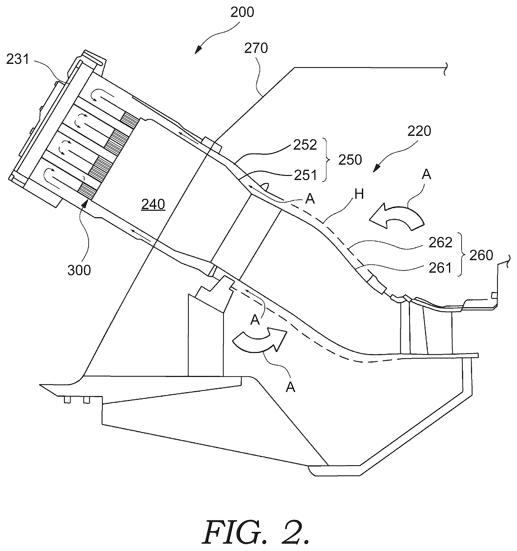 Patent US12339007 Figure 2 – Combustor nozzle, combustor and gas turbine including same