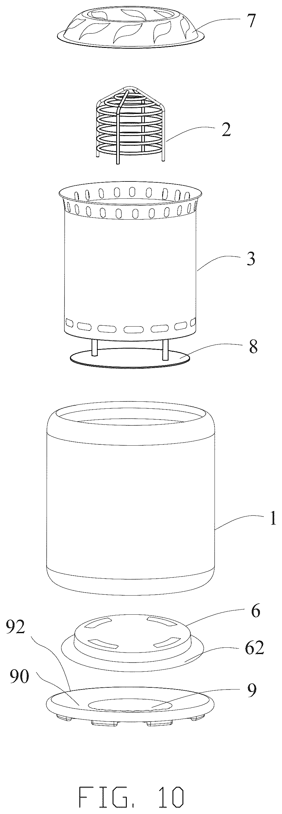 Patent US12339008 Figure 10 – Stove and stove system capable of controlling flame shape