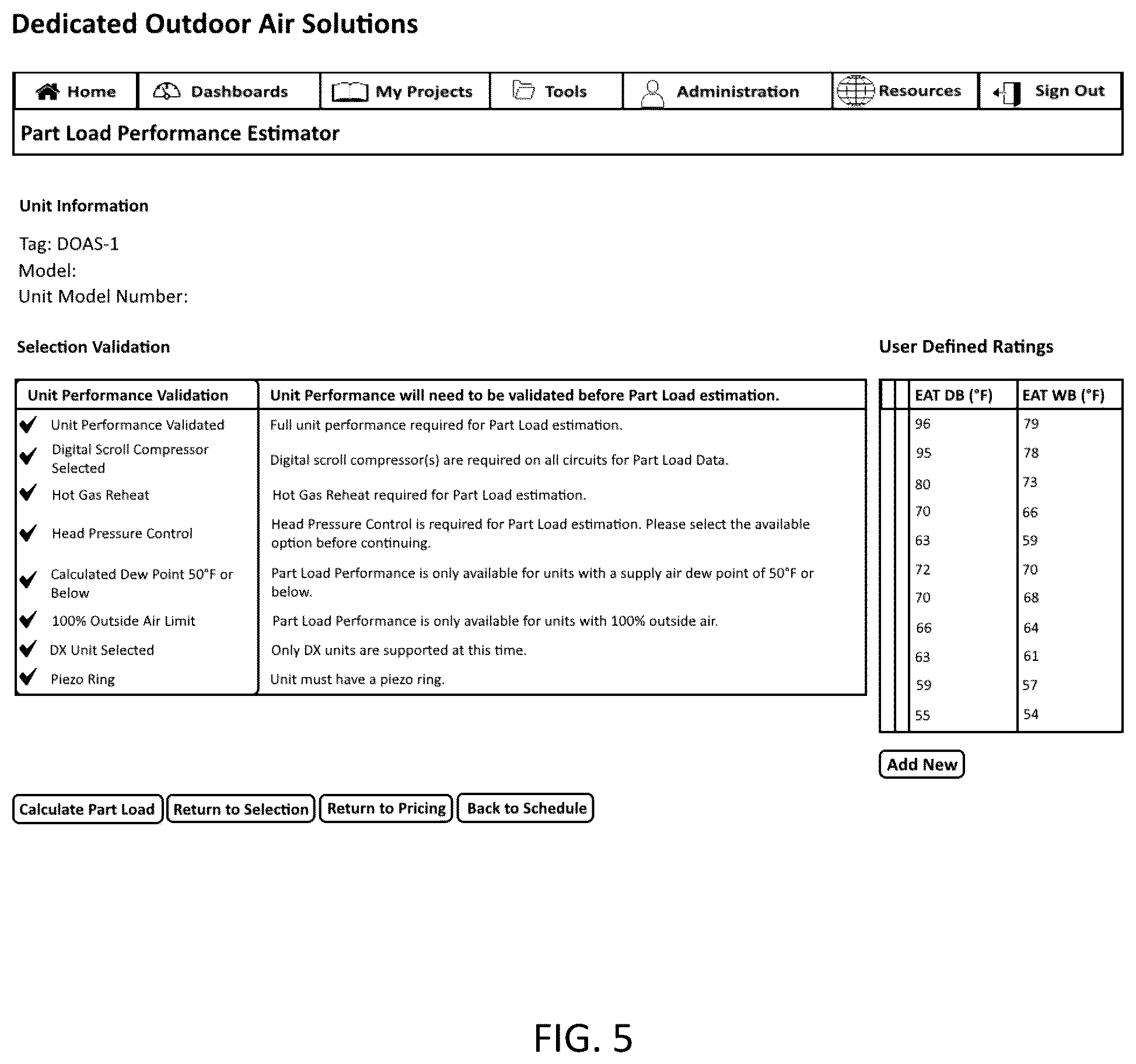 Patent US12339022 Figure 5 – System and method for evaluating air conditioner performance at part-load conditions