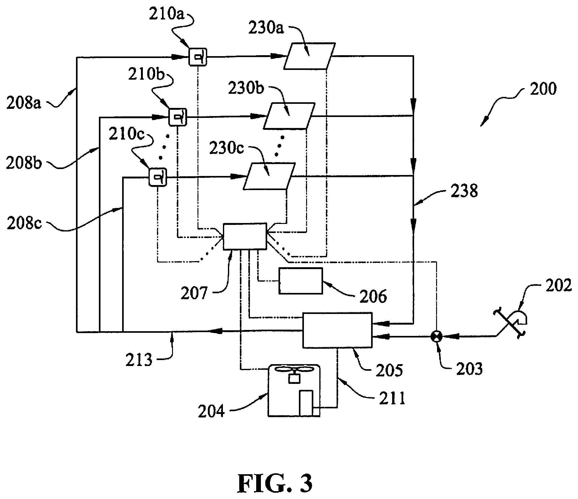 Patent US12339023 Figure 3 – Zoning system for air conditioning (HVAC) equipment