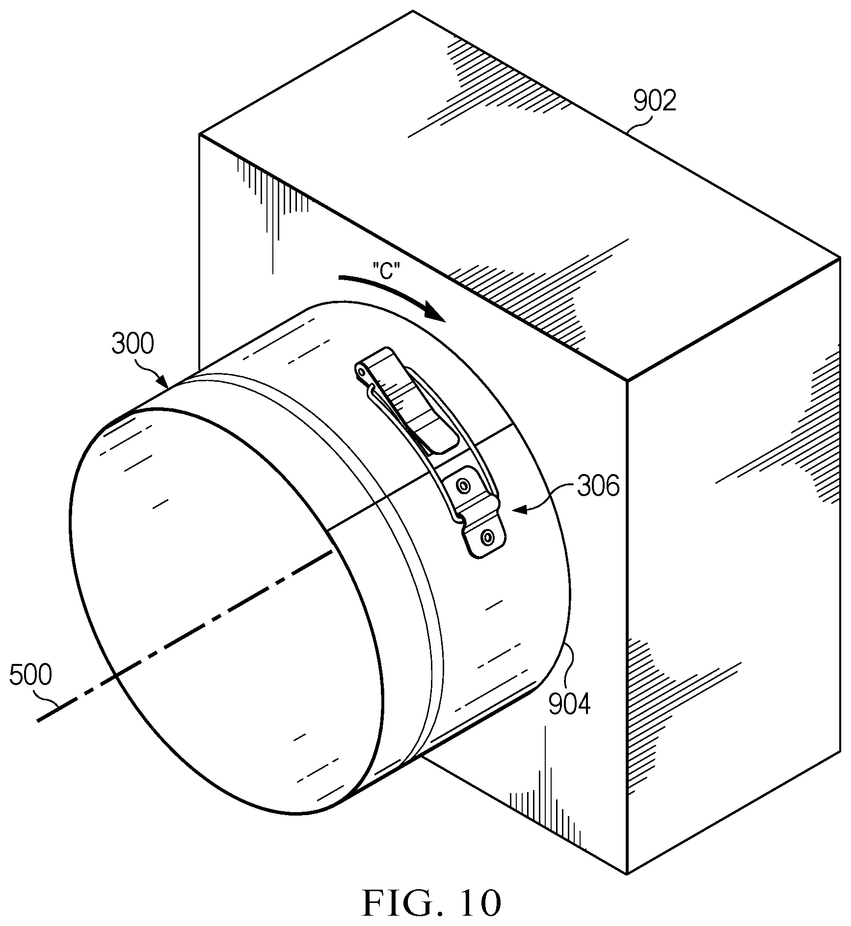 Patent US12339029 Figure 9 – Expandable plenum flange and method of use