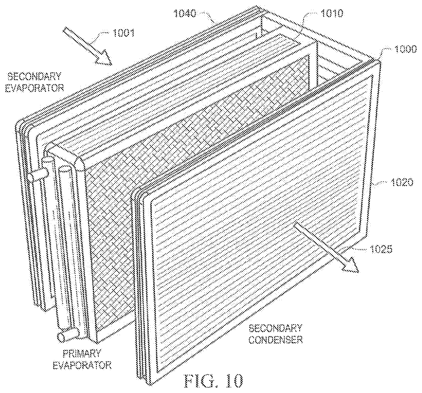Patent US12339034 Figure 13 – Parallel evaporator coils for superheat control for a dehumidification system