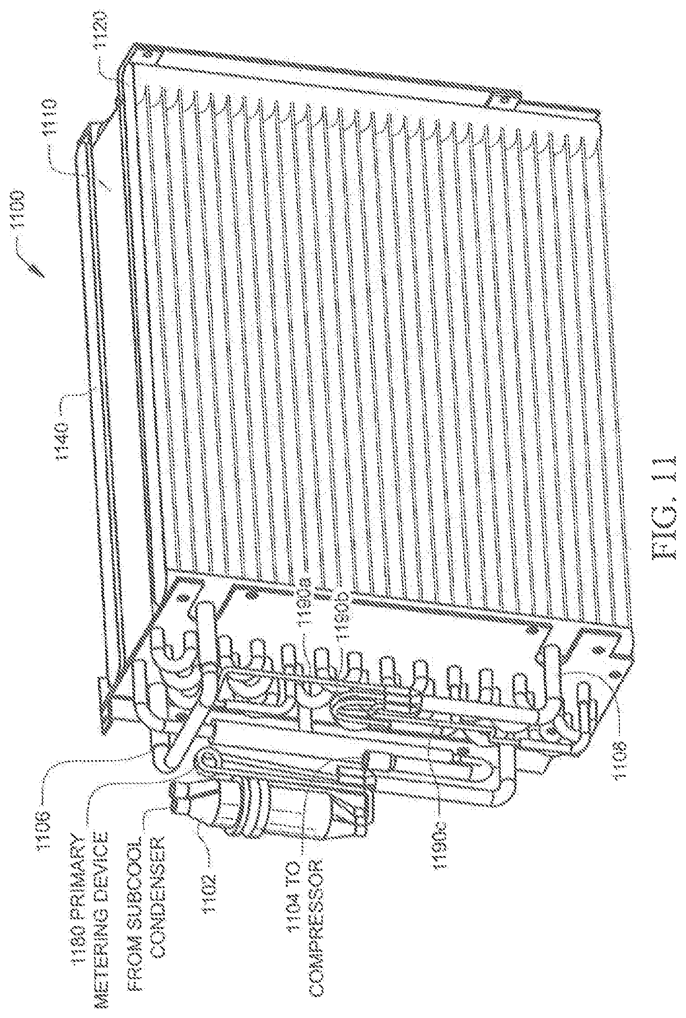Patent US12339034 Figure 14 – Parallel evaporator coils for superheat control for a dehumidification system