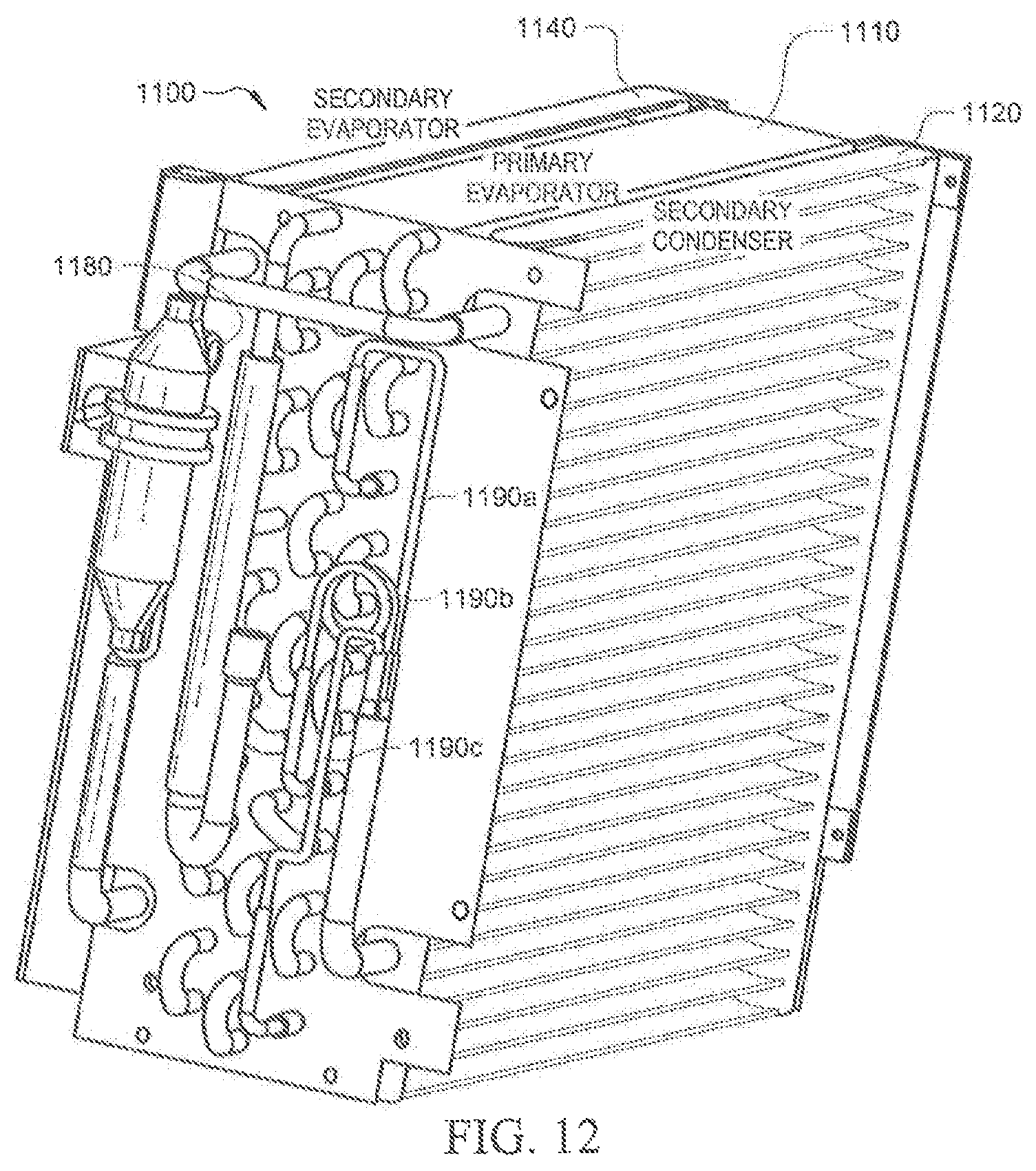 Patent US12339034 Figure 15 – Parallel evaporator coils for superheat control for a dehumidification system