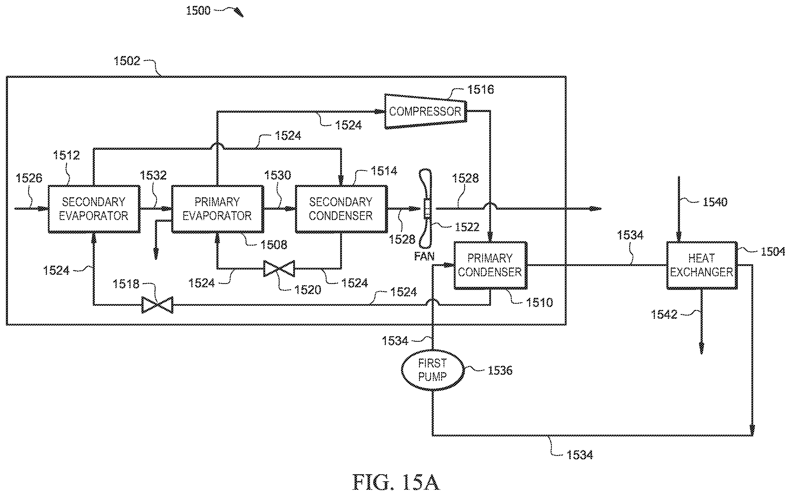Patent US12339034 Figure 18 – Parallel evaporator coils for superheat control for a dehumidification system